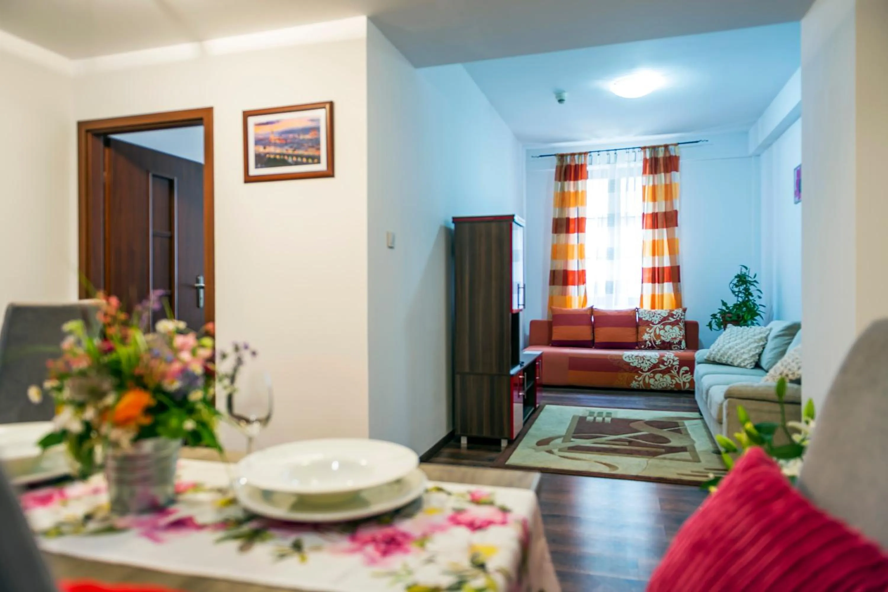 Seating area, Bed in Galeria Italiana Apartments