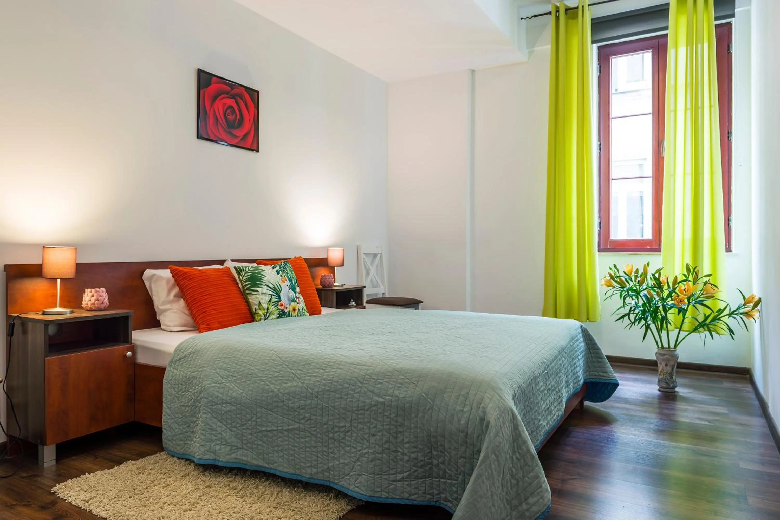 Bedroom, Bed in Galeria Italiana Apartments