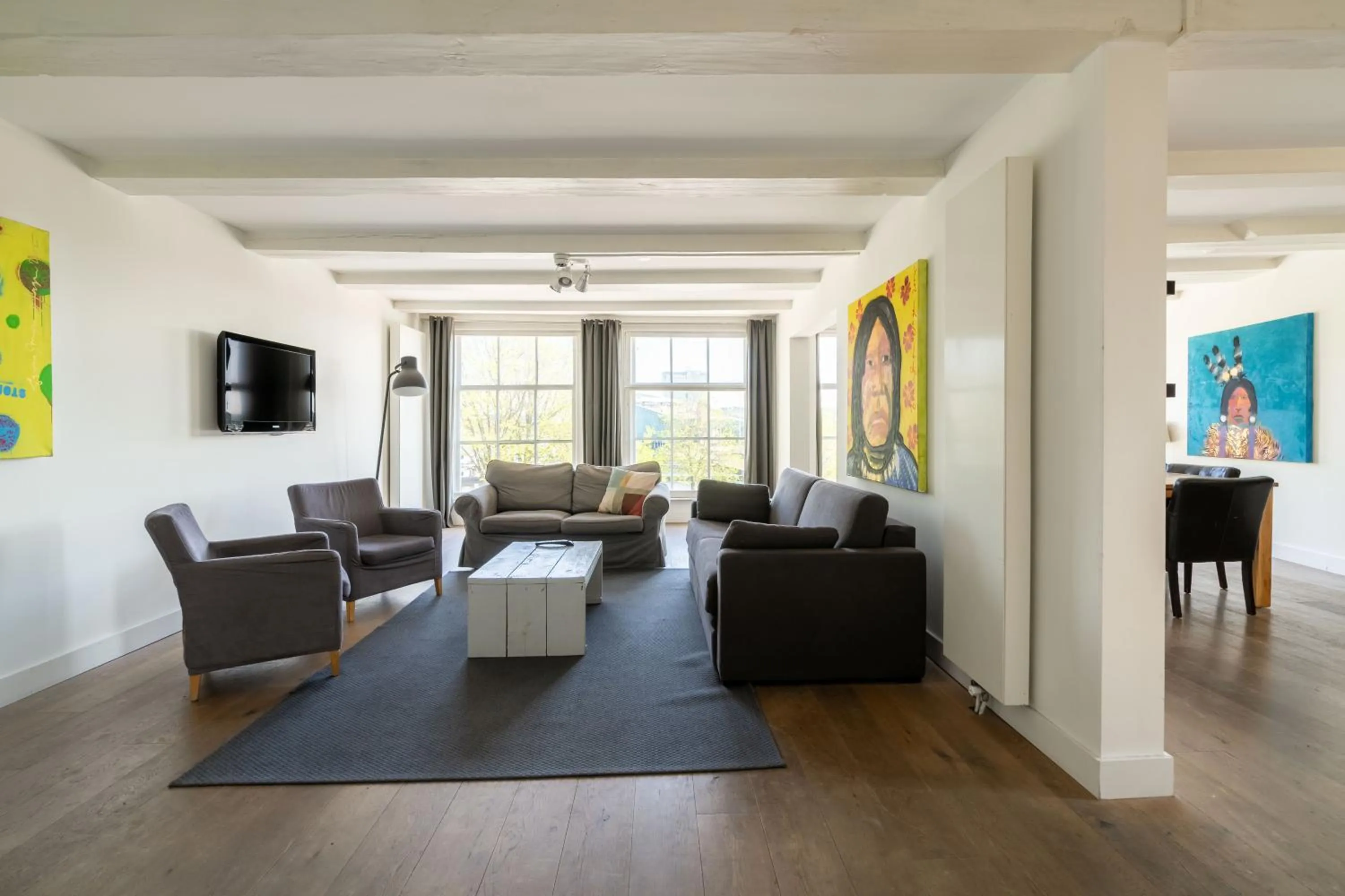 Living room in Amsterdam Centre Harbour Apartments