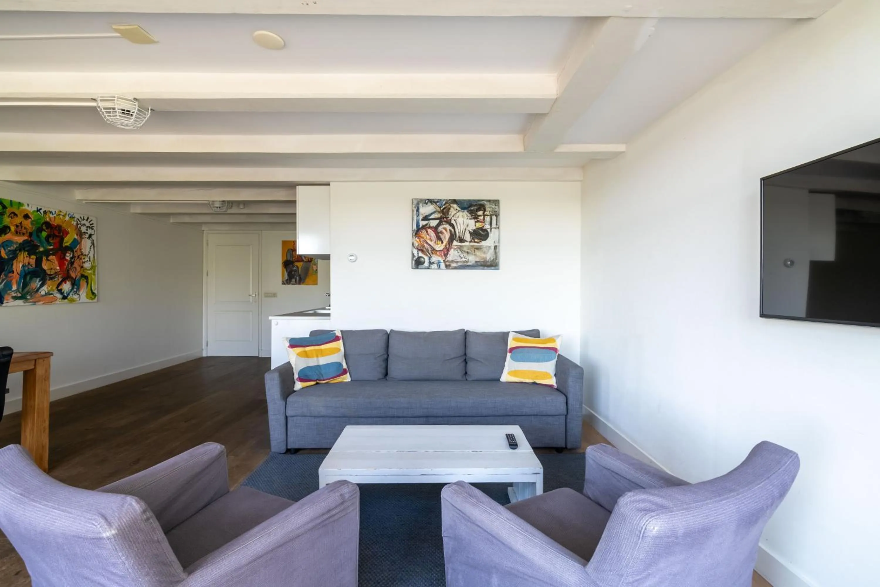 Living room in Amsterdam Centre Harbour Apartments