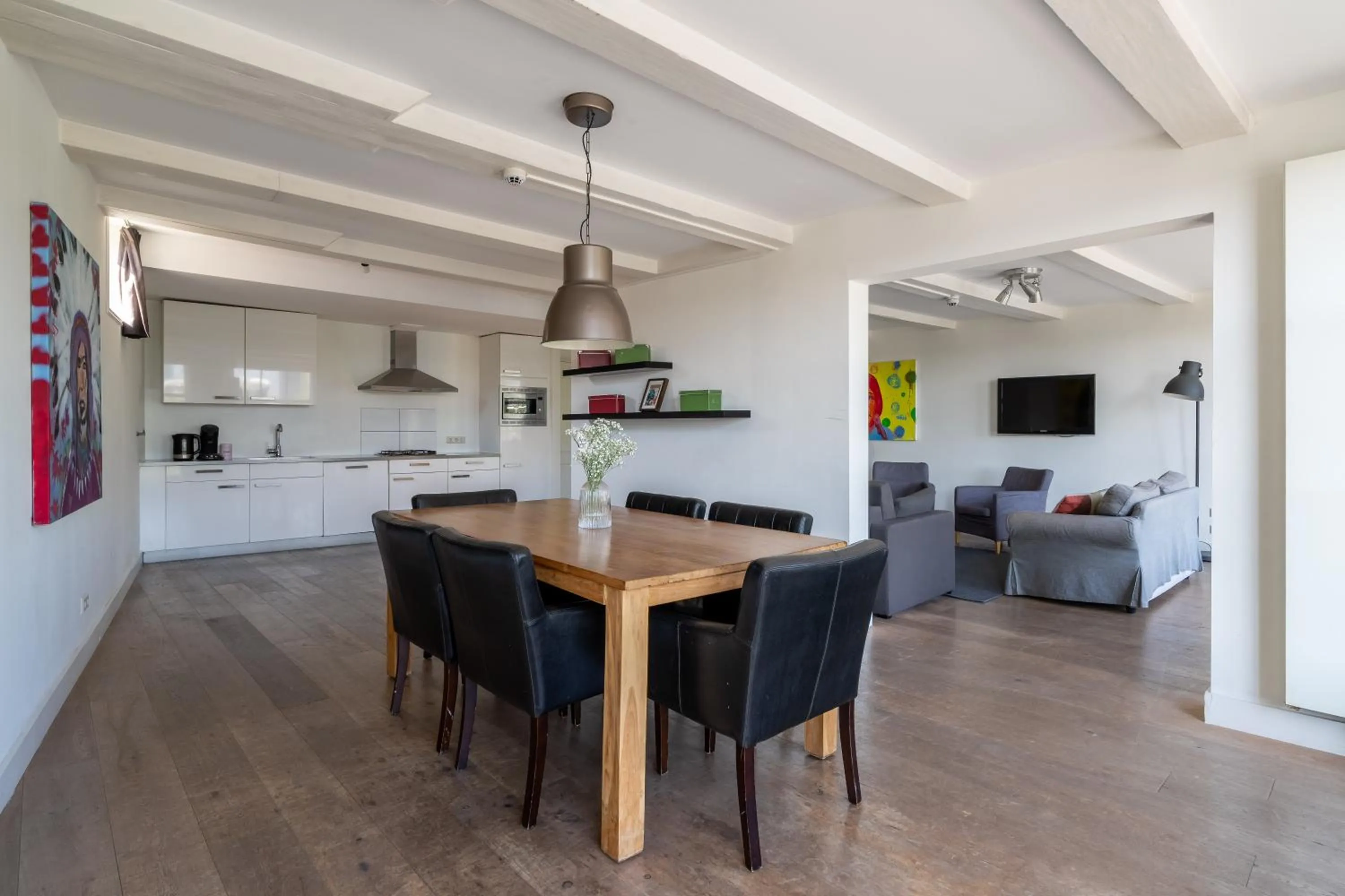 Living room in Amsterdam Centre Harbour Apartments