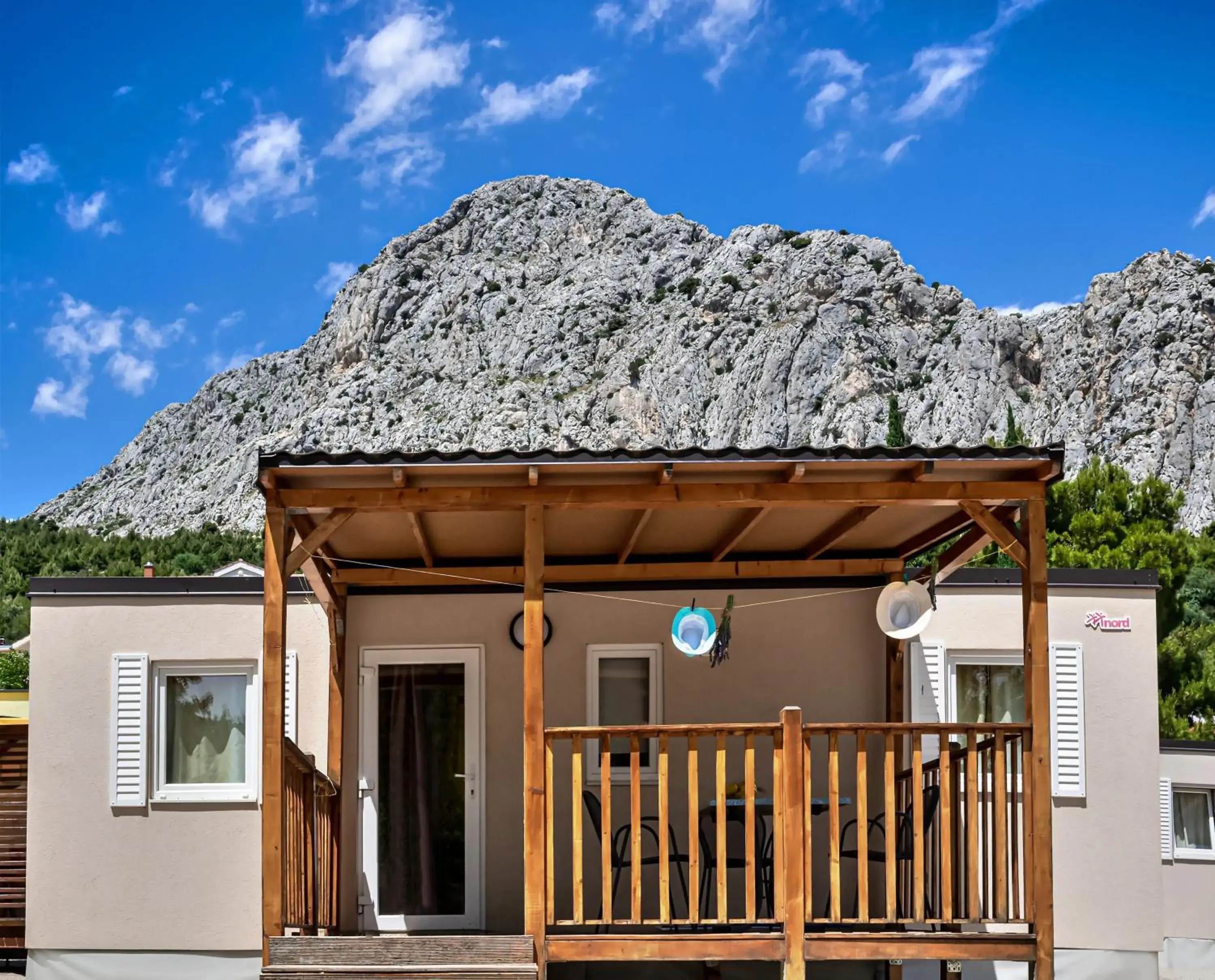 Relax Two-Bedroom Mobile Home with Terrace in Camping Almissa Relax Two-Bedroom Mobile Home with Terrace in Camping Almissa