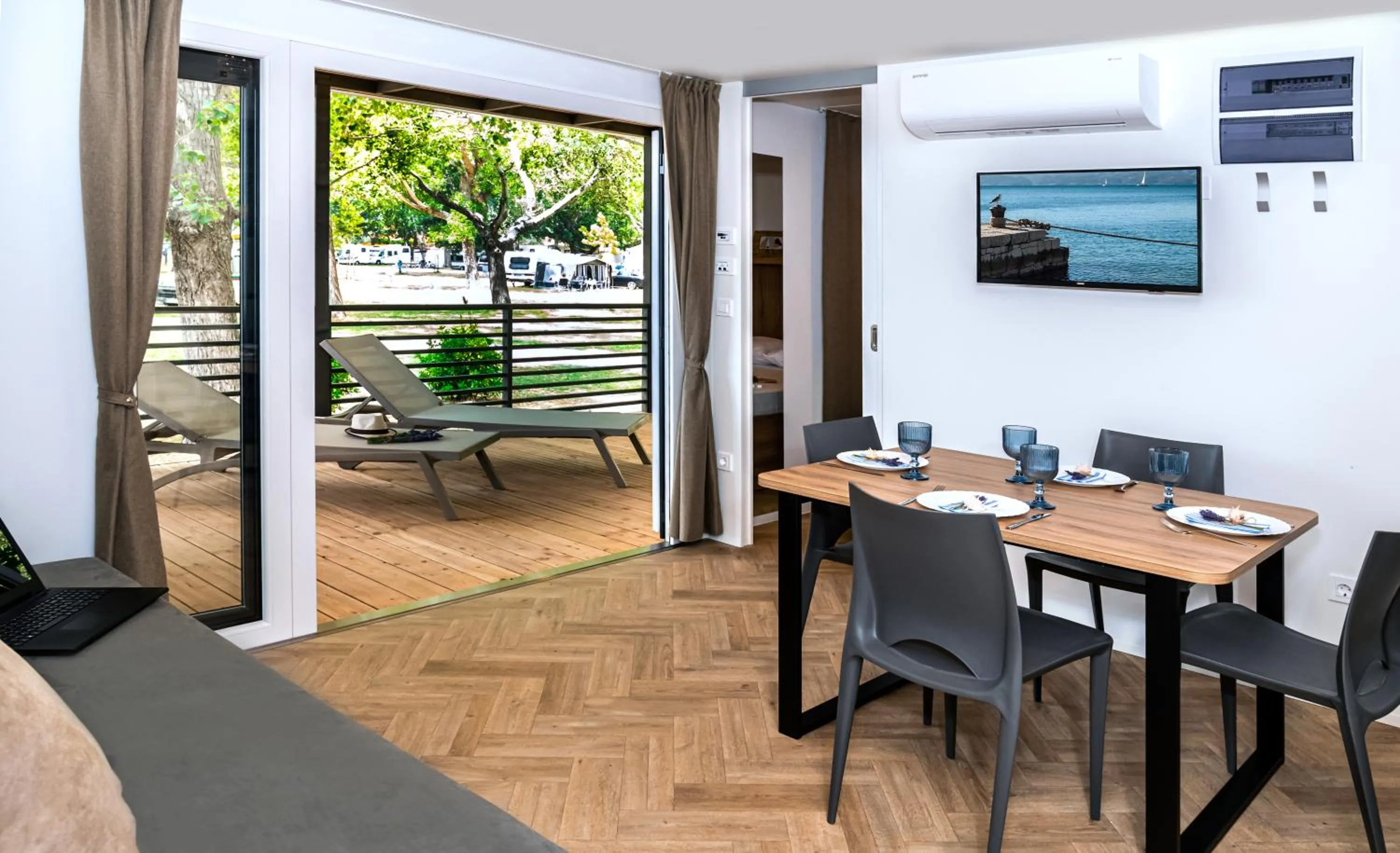 Balcony/Terrace in Camping Almissa