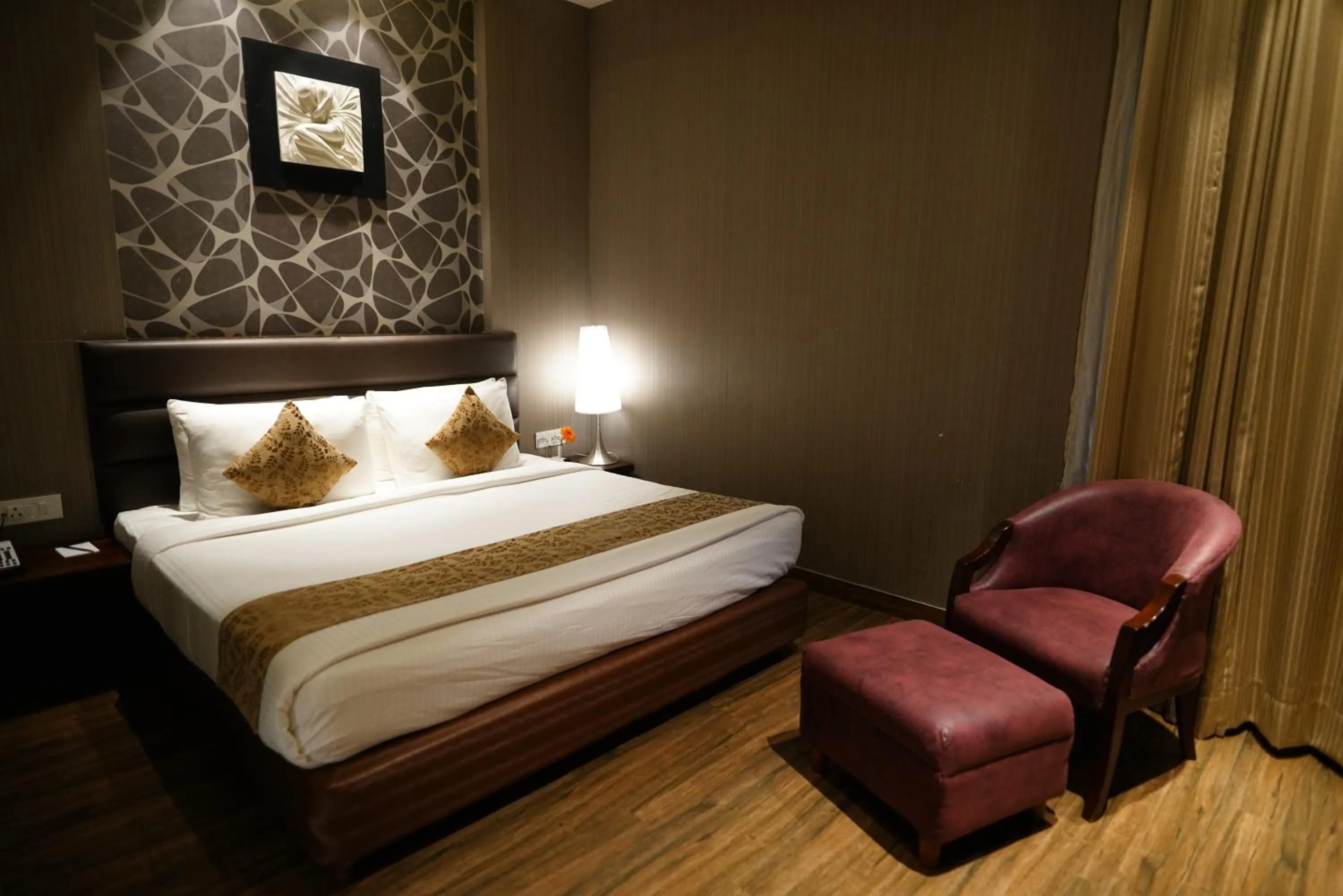 Bed in The Vivaan Hotel & Resorts Karnal
