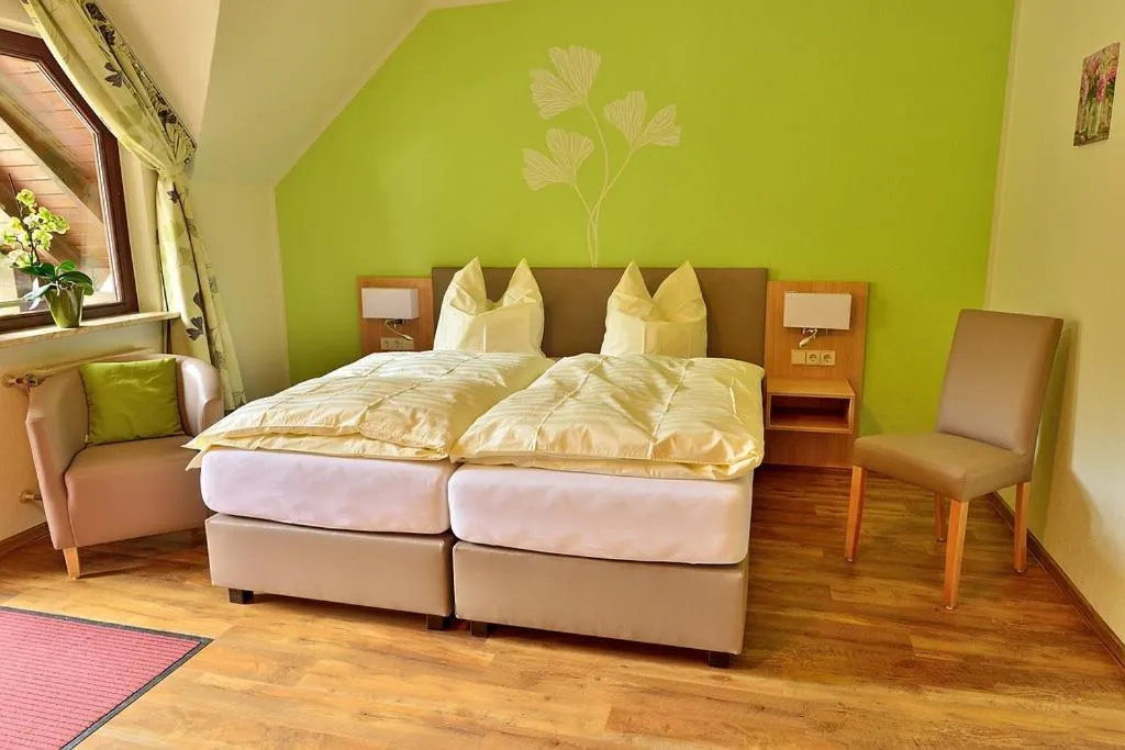 Photo of the whole room, Bed in Baunhöller-Mühle