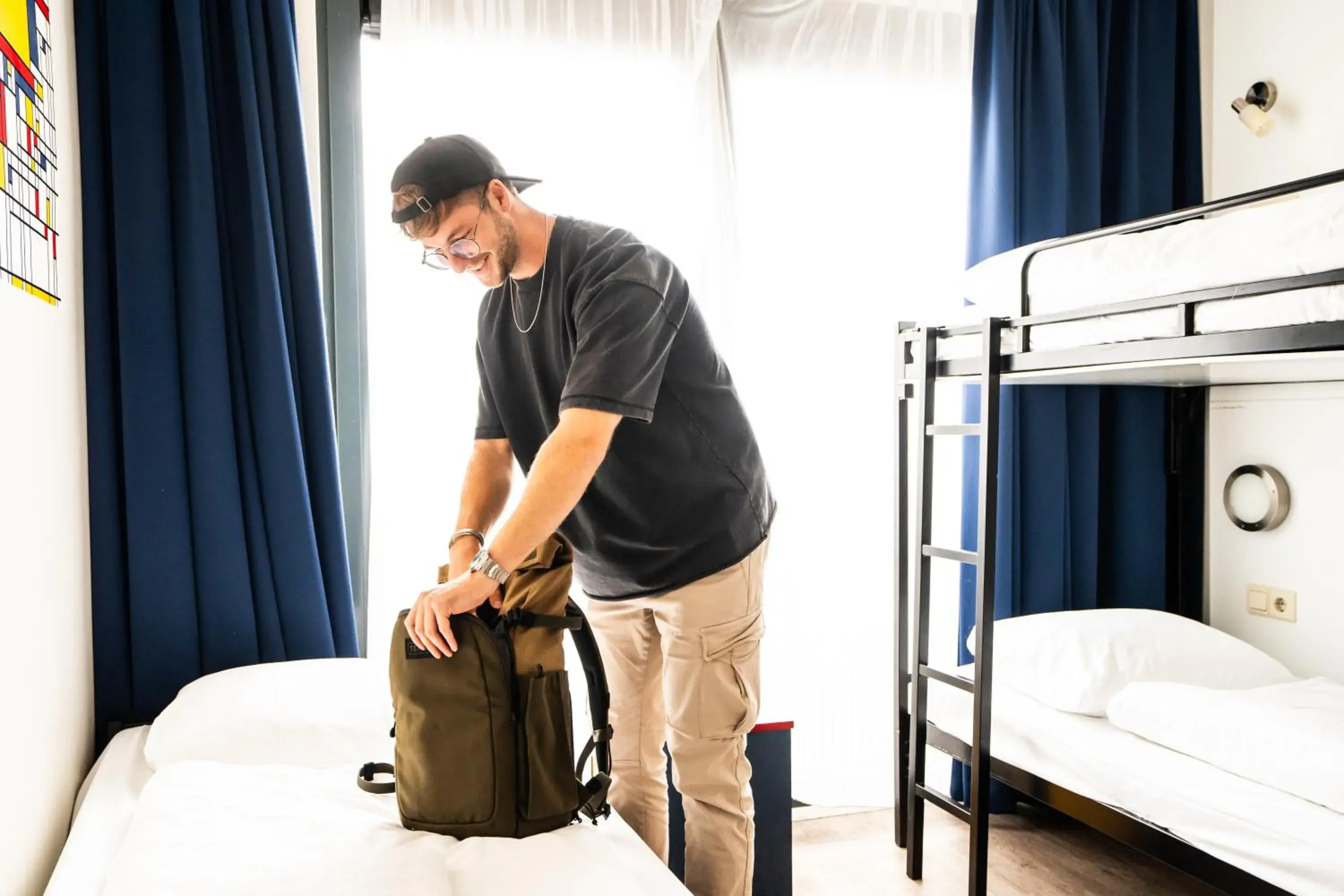 Twin Room with Bunk Bed in Bud Gett Hostels Twin Room with Bunk Bed in Bud Gett Hostels