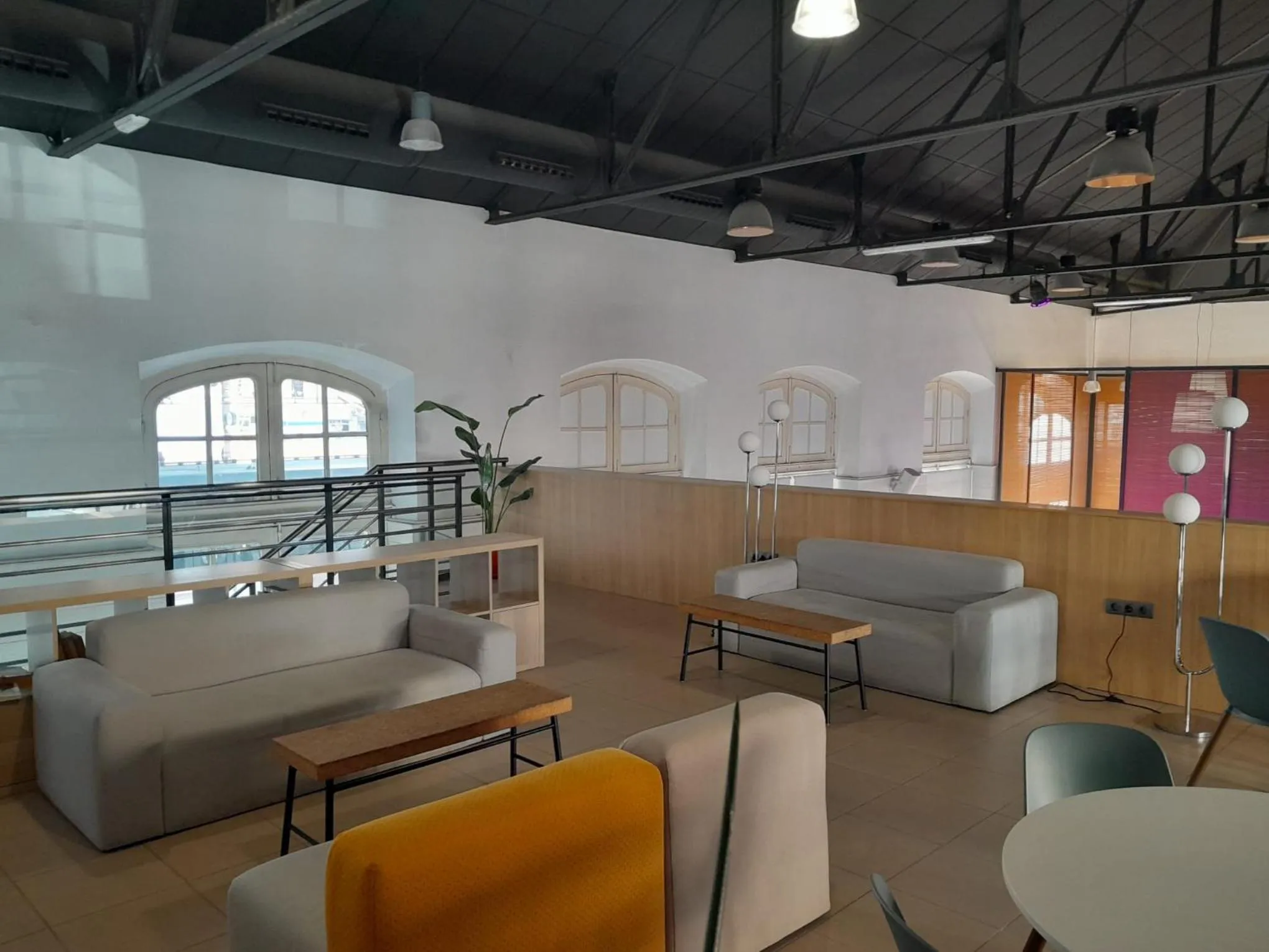 Living room in UP Hostel Valencia