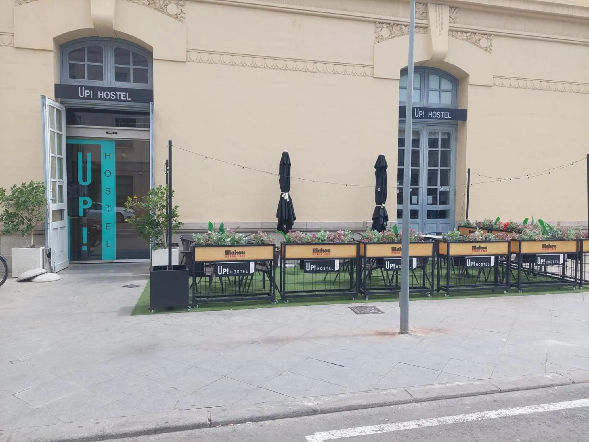 Balcony/Terrace in UP Hostel Valencia