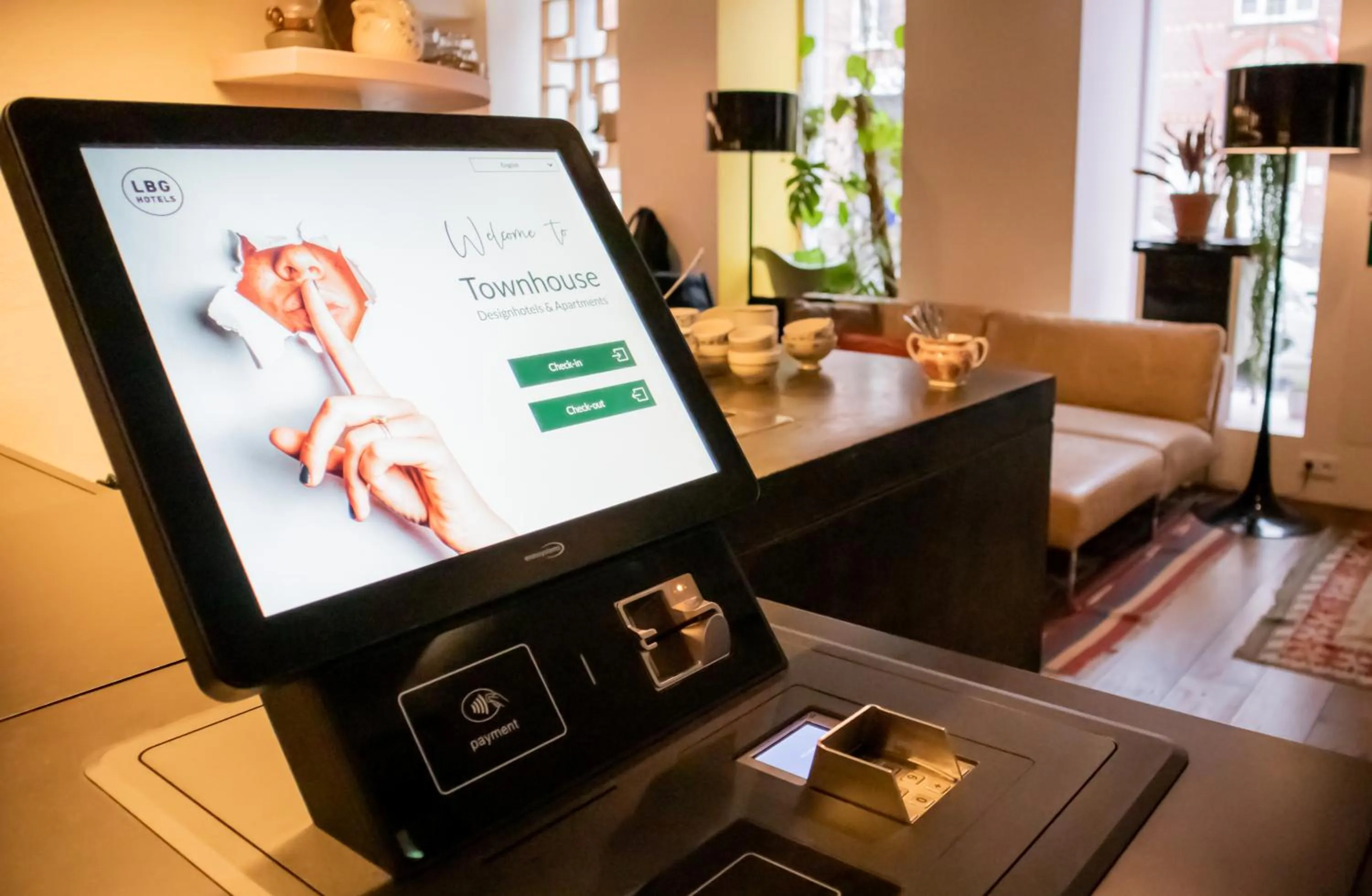 Lobby or reception in Townhouse Maastricht & Spa