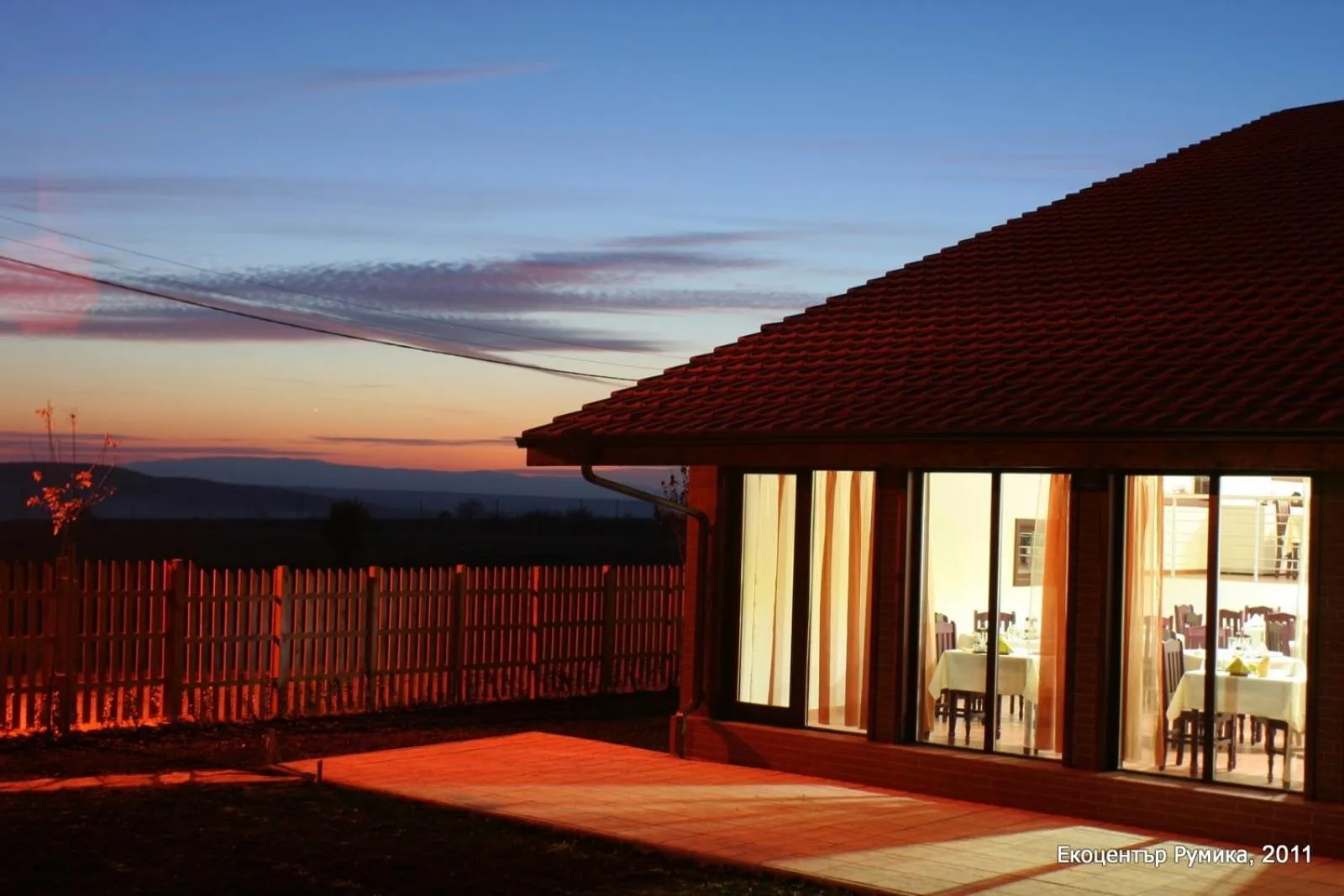 Sunset in Rumika Ecocenter