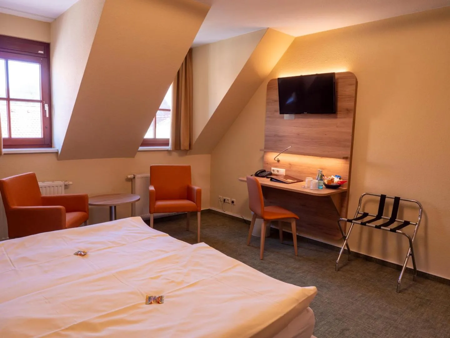 TV and multimedia, Bed in Altstadthotel "Garni" Grimma