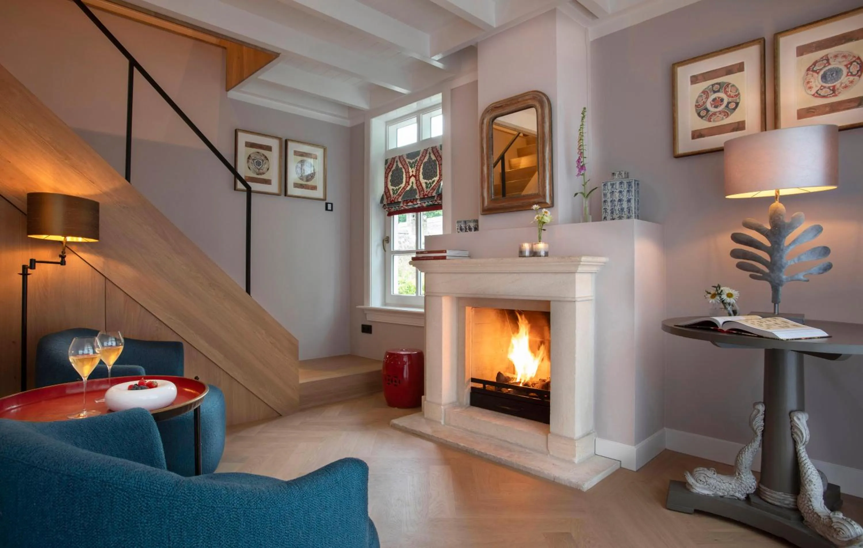 Seating area in Relais & Chateaux Hotel Landgoed Het Roode Koper