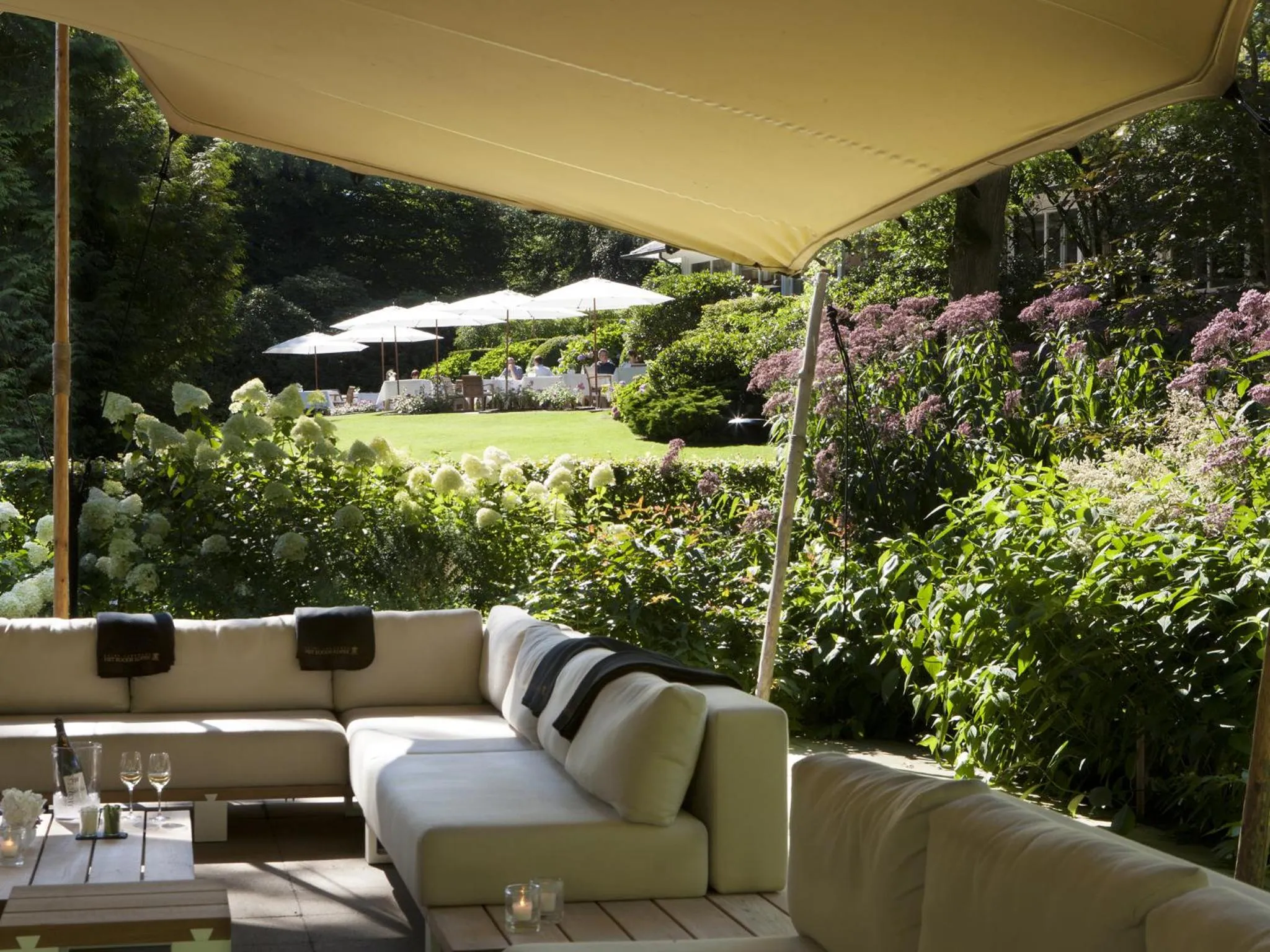 Garden in Relais & Chateaux Hotel Landgoed Het Roode Koper