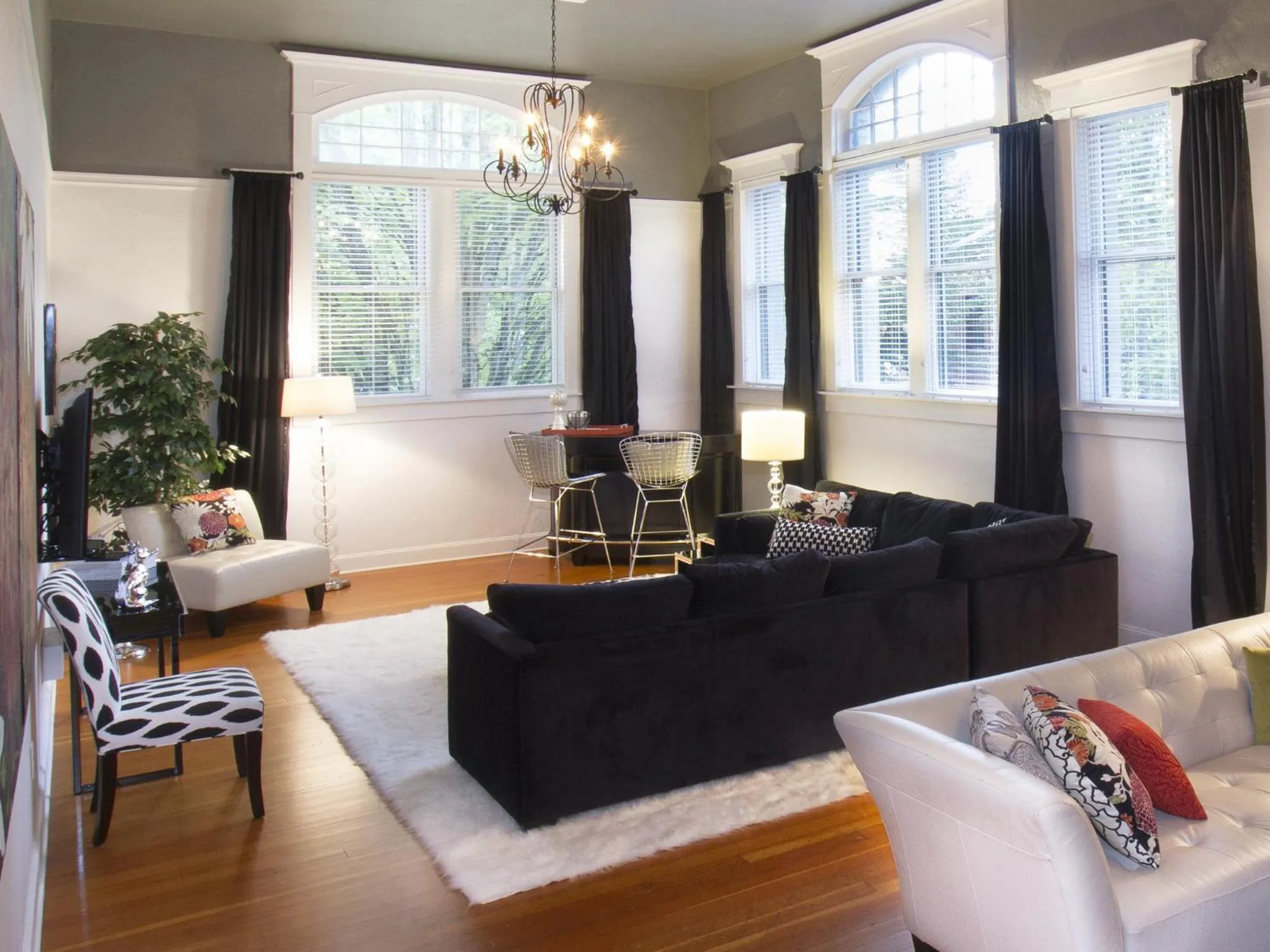 Living room in 3rd Street Flats