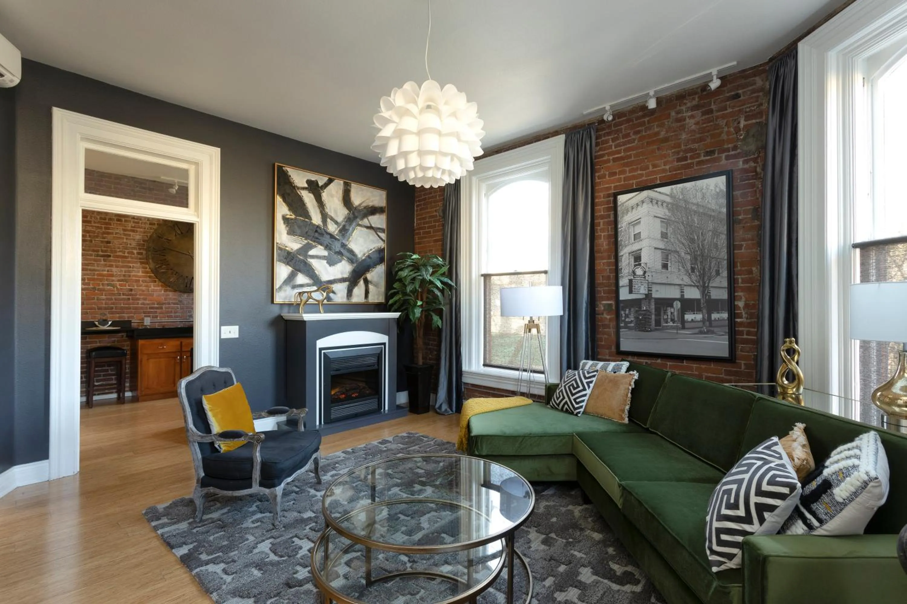 Living room in 3rd Street Flats