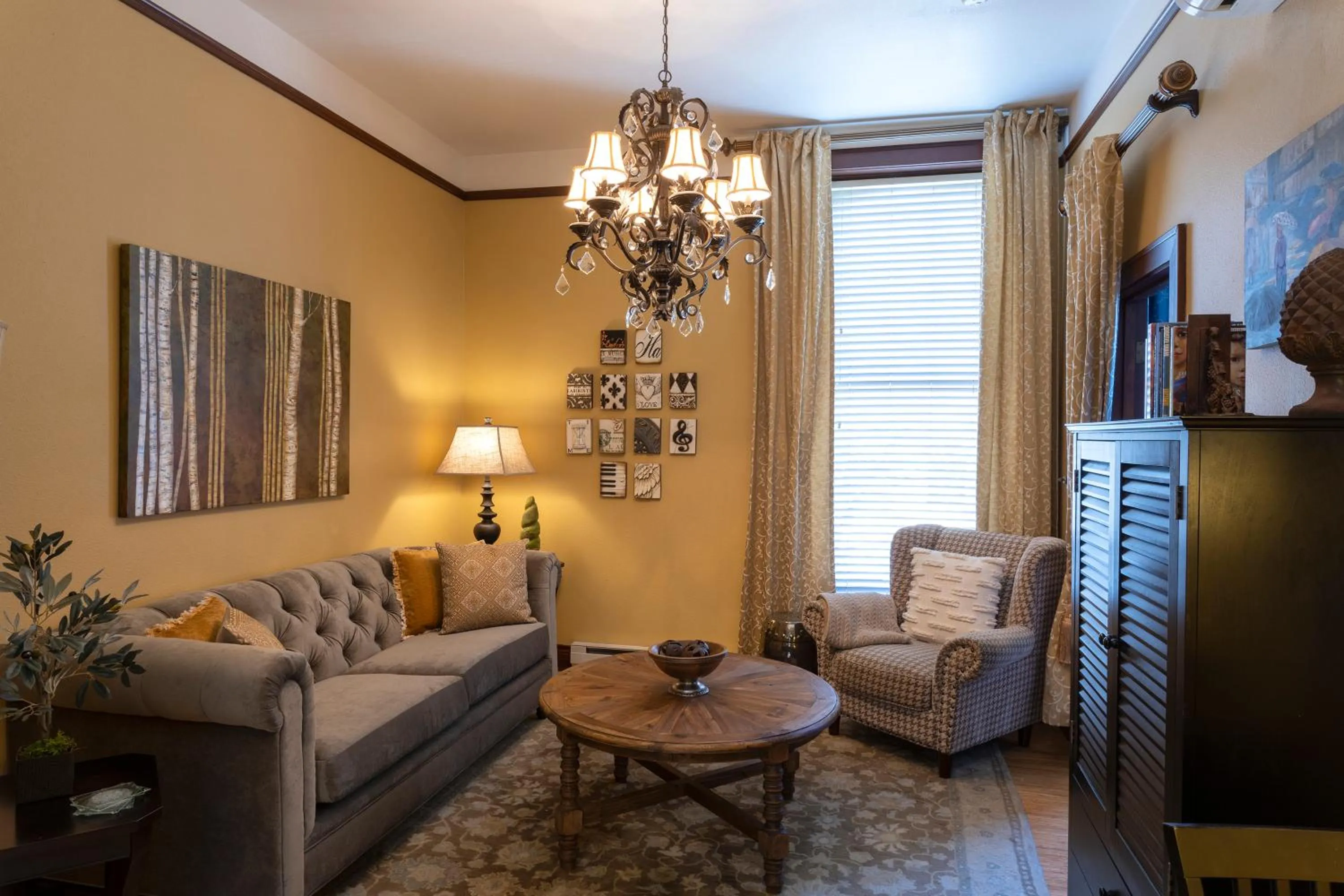 Living room in 3rd Street Flats