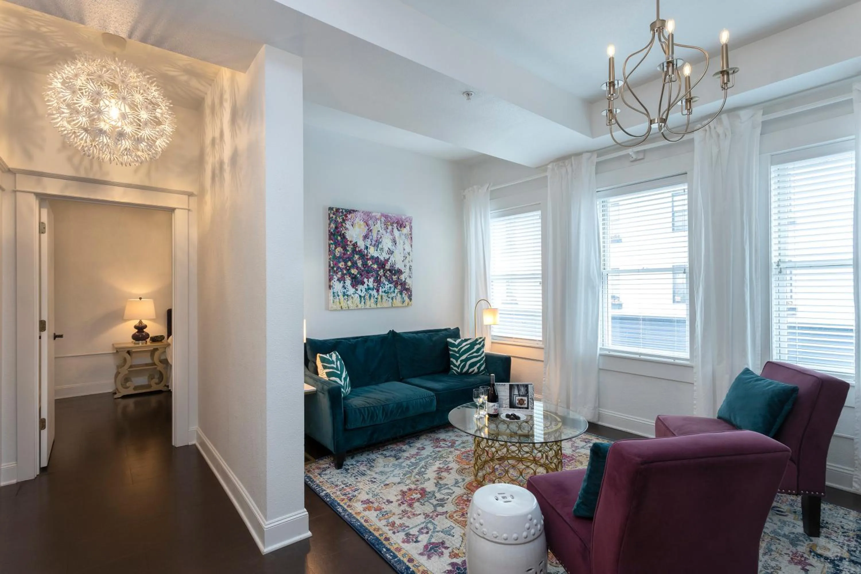 Living room in 3rd Street Flats