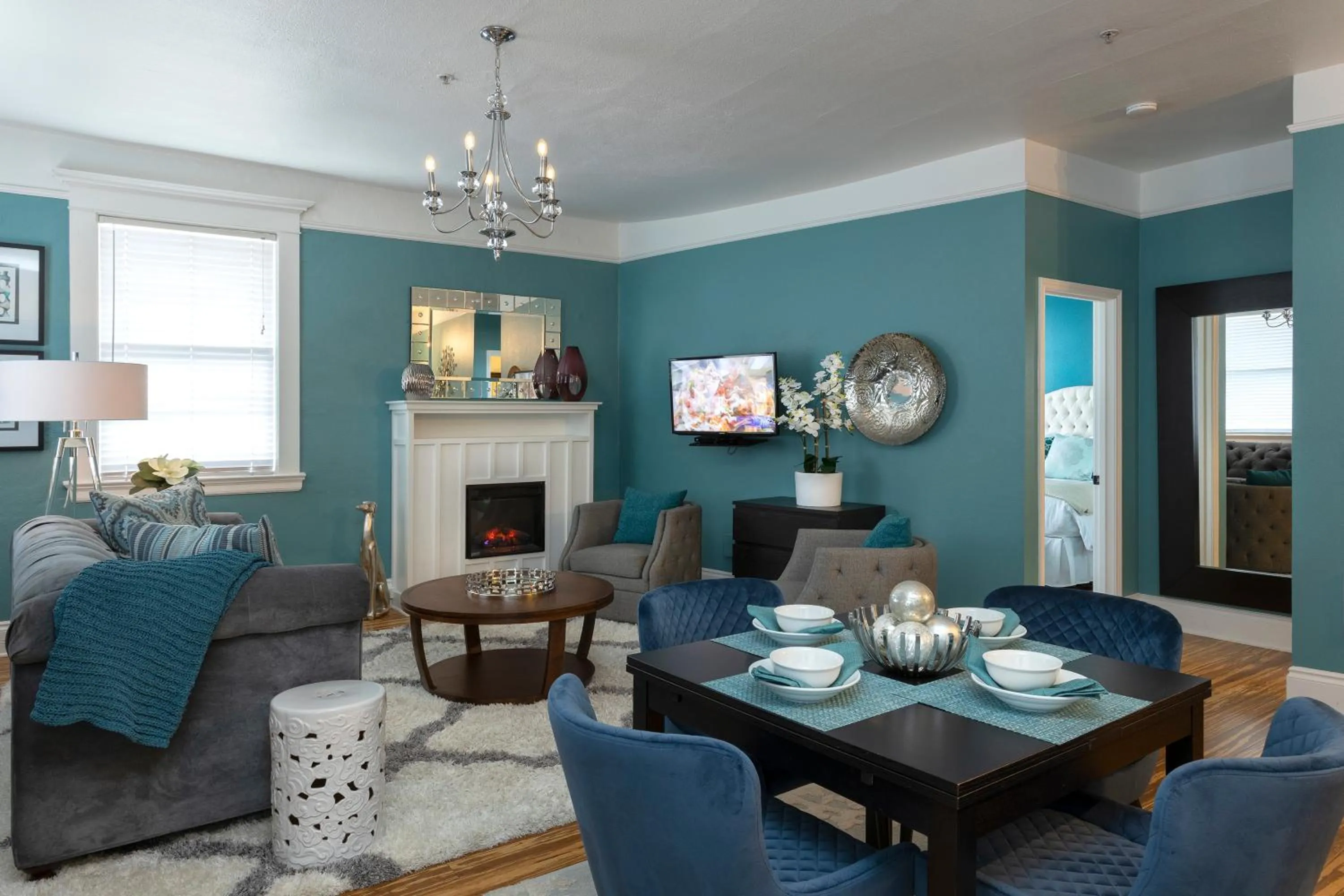 Living room in 3rd Street Flats