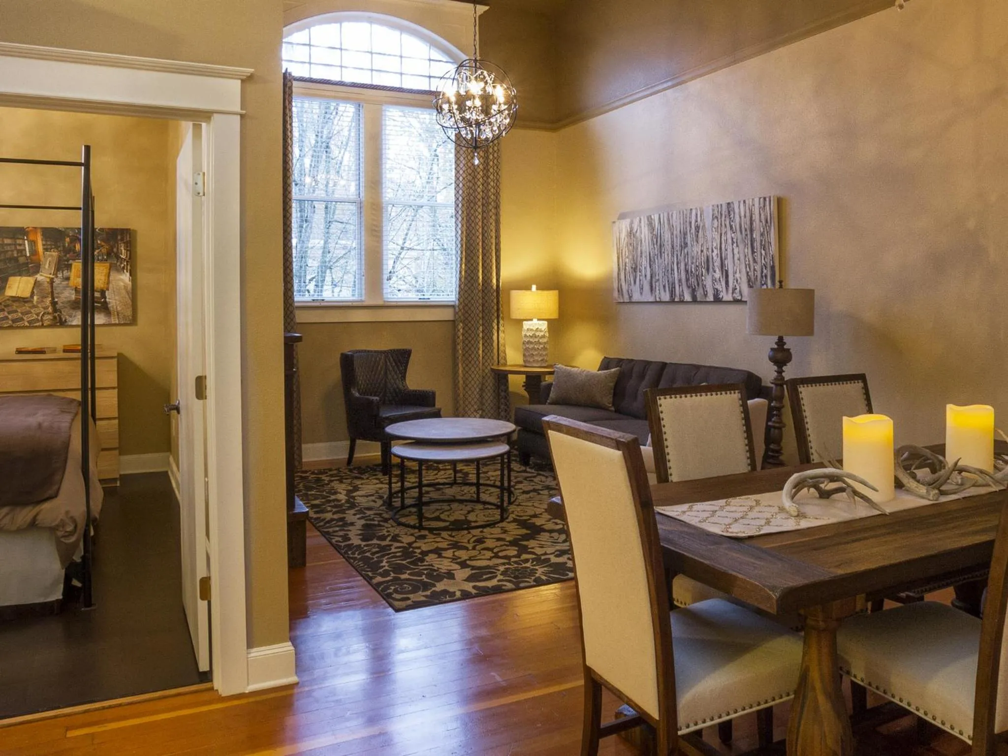 Living room in 3rd Street Flats