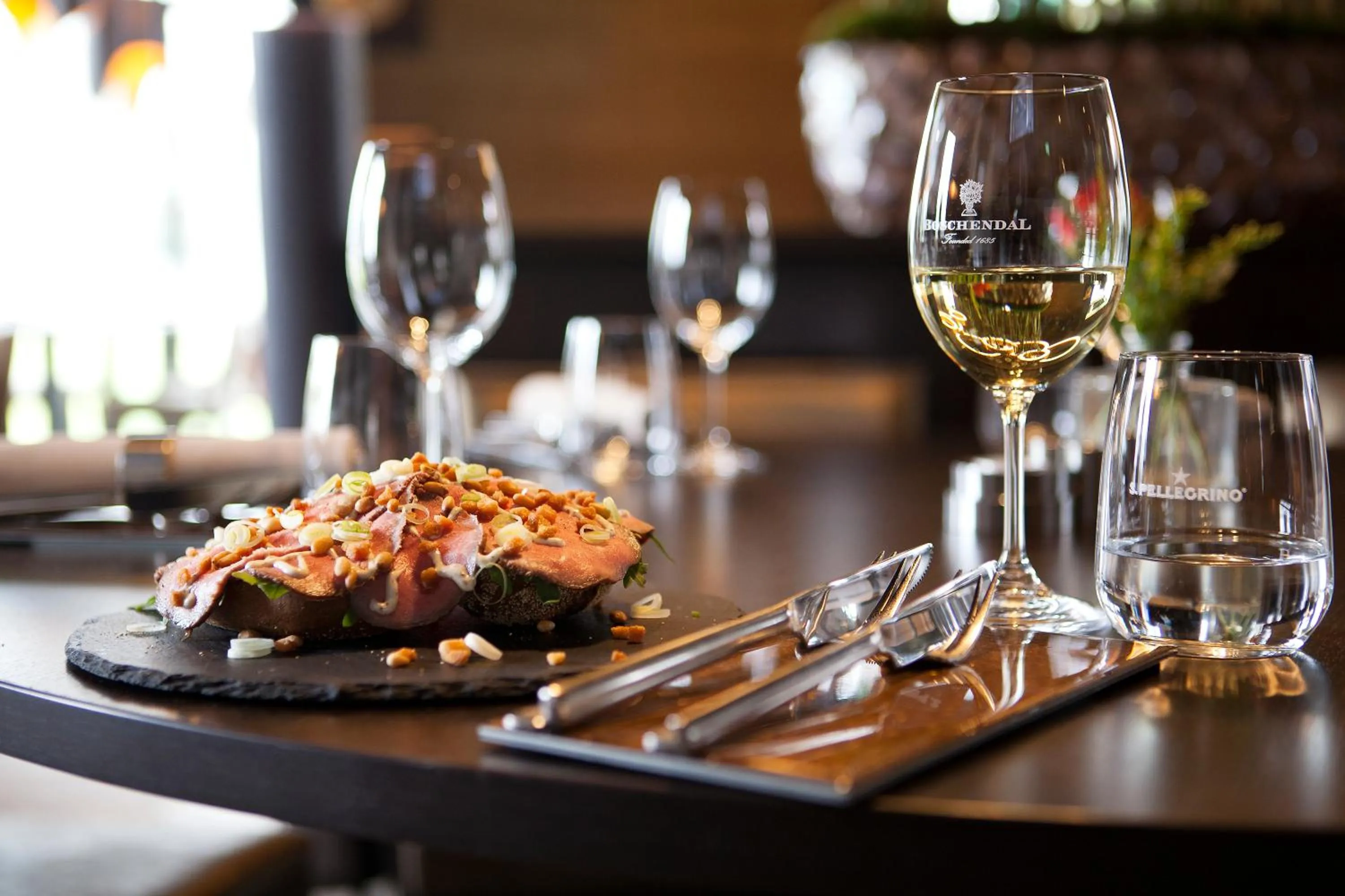 Food close-up in Hotel Restaurant Het Witte Paard