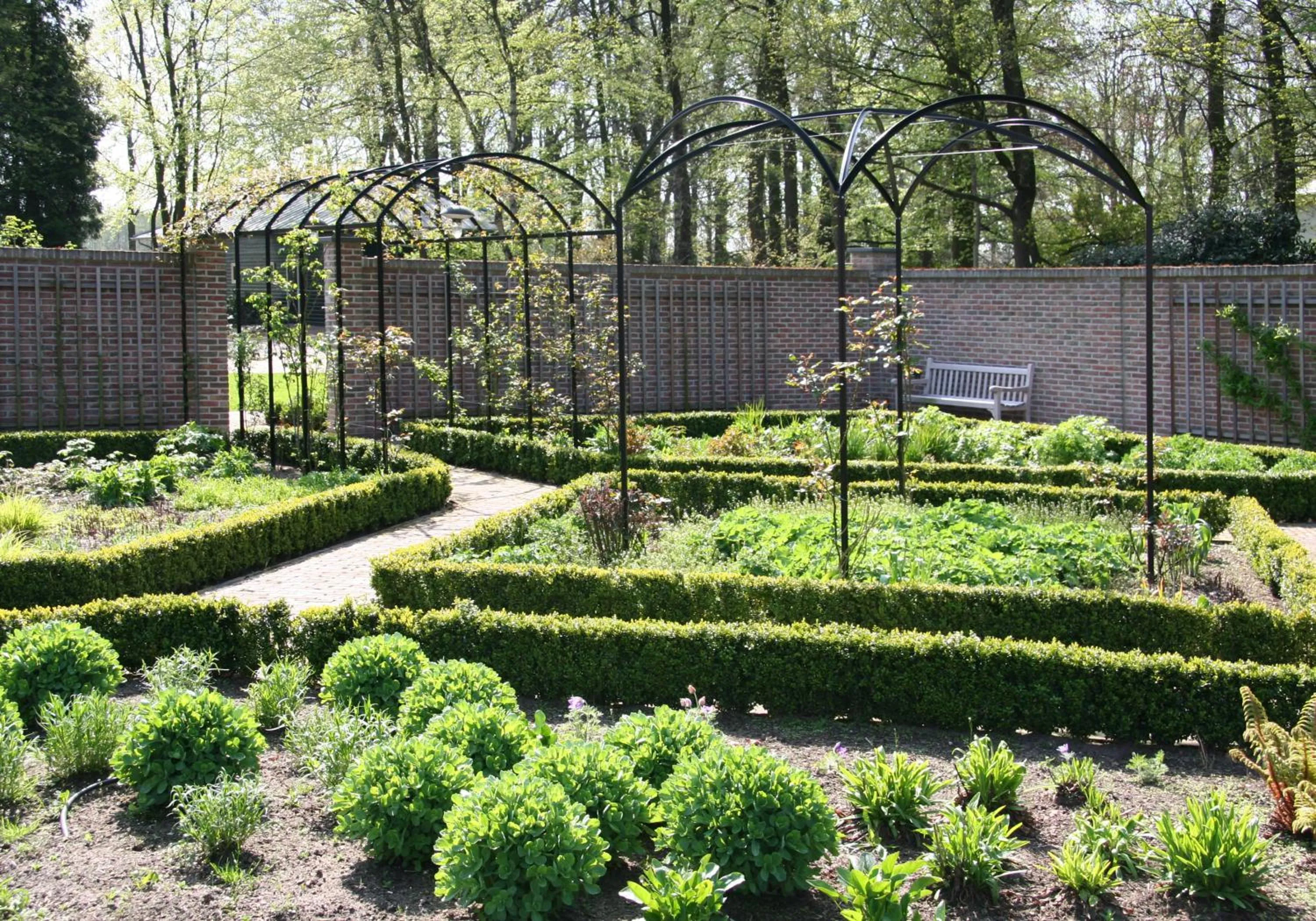 Garden in Kasteel De Vanenburg