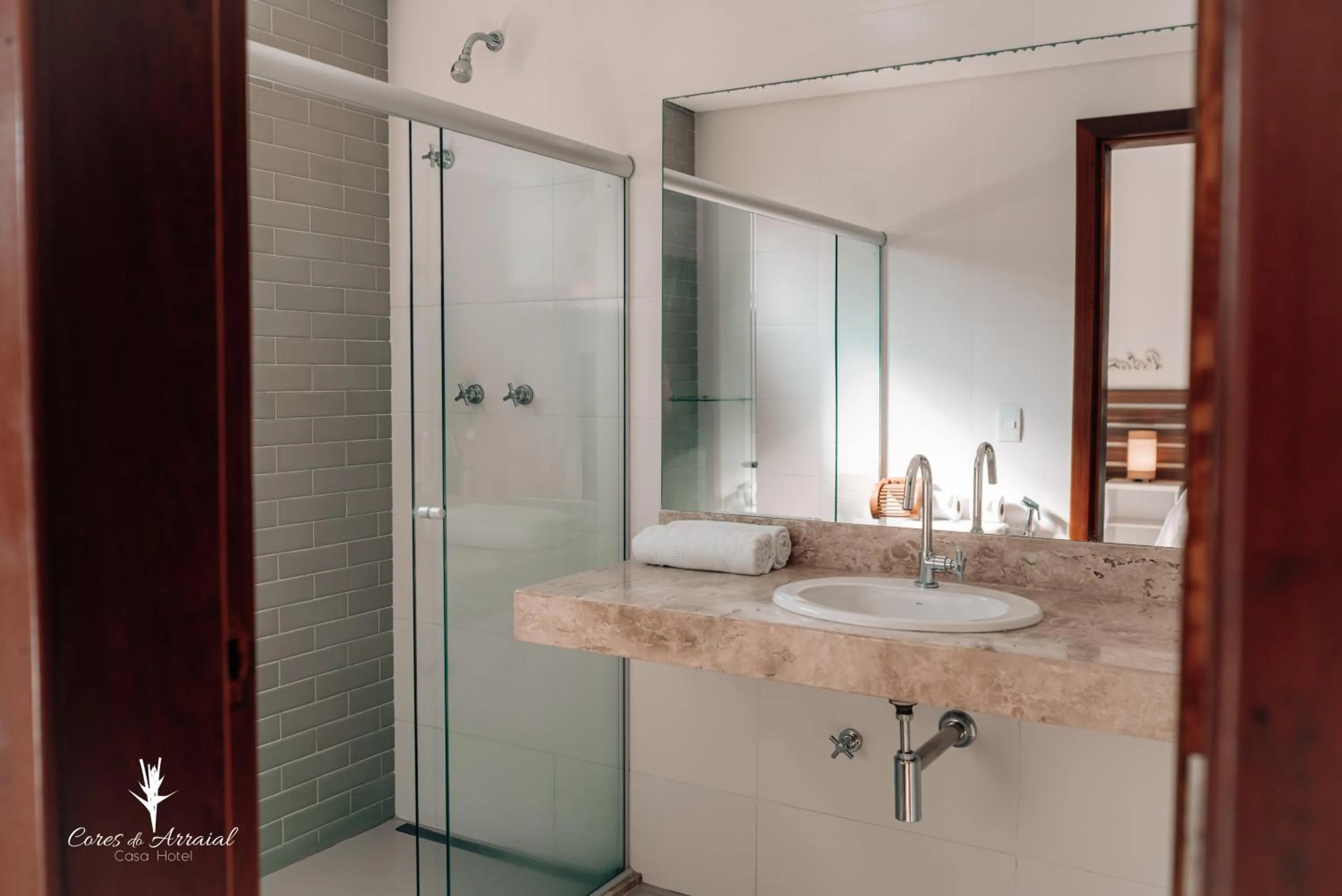 Bathroom in Cores do Arraial Residence Hotel