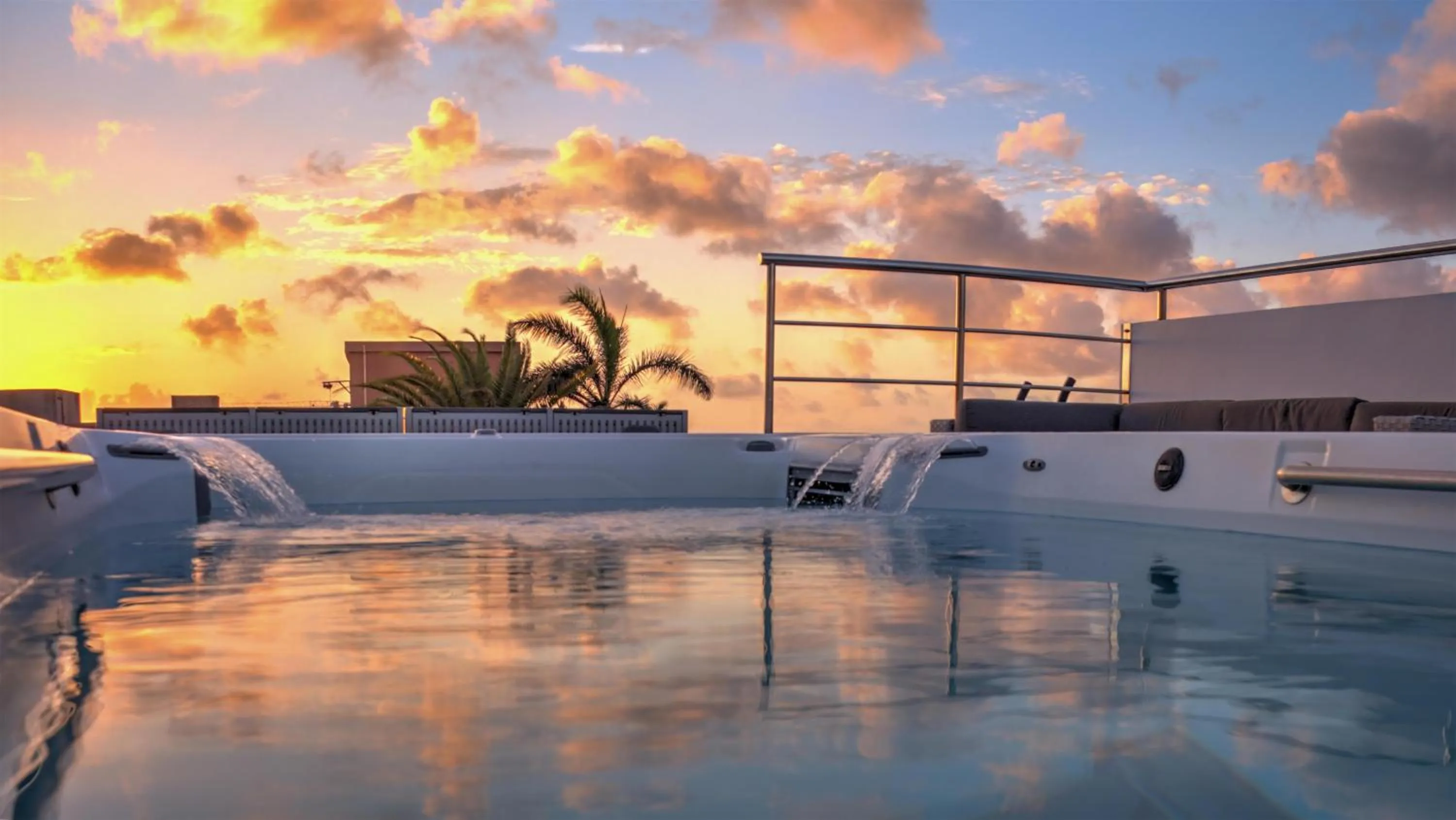 Pool view in Commodore Suites, SureStay Collection by Best Western