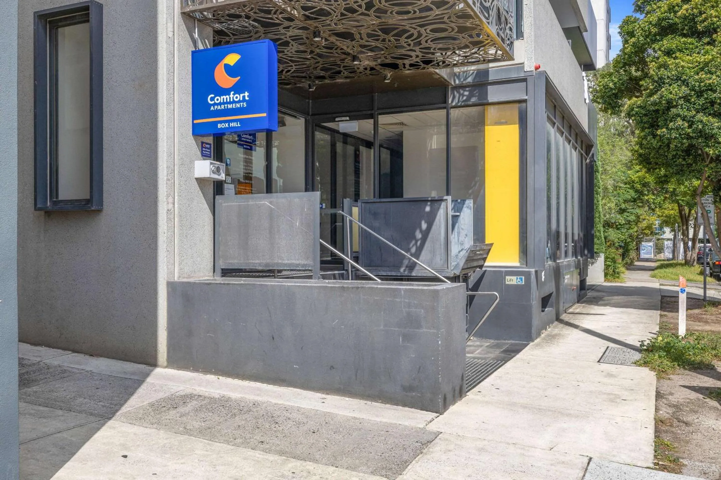 Property building in Comfort Apartments Box Hill