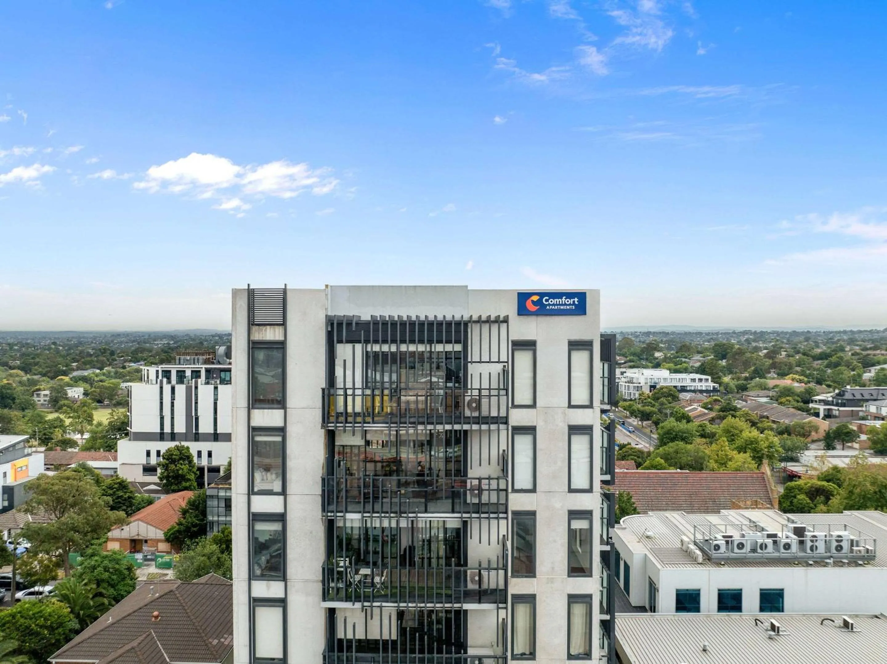 Property building in Comfort Apartments Box Hill
