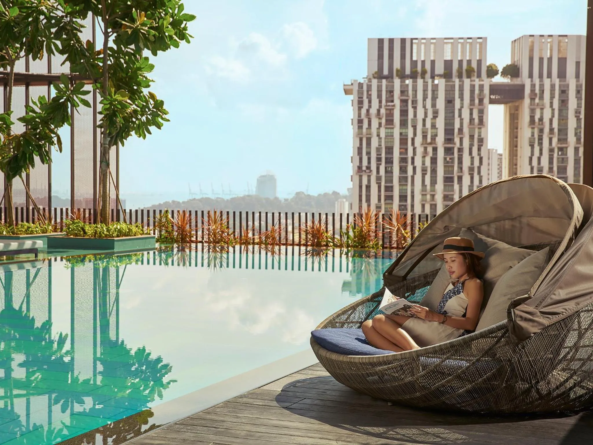 Swimming pool in Oasia Hotel Downtown, Singapore by Far East Hospitality