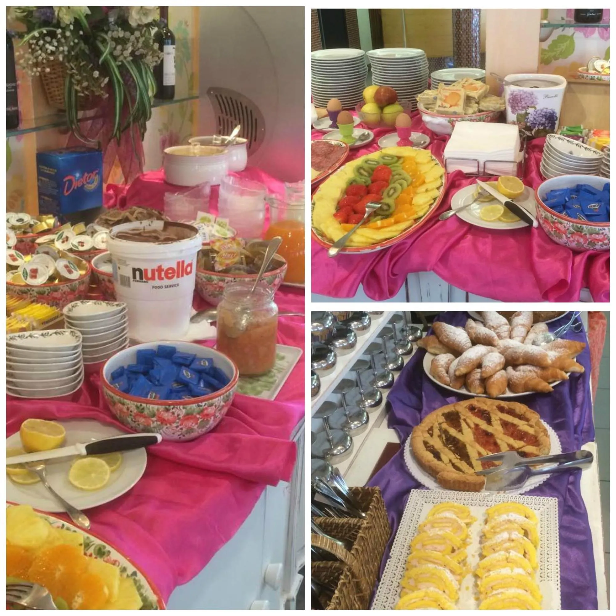 Buffet breakfast in Hotel La Capinera