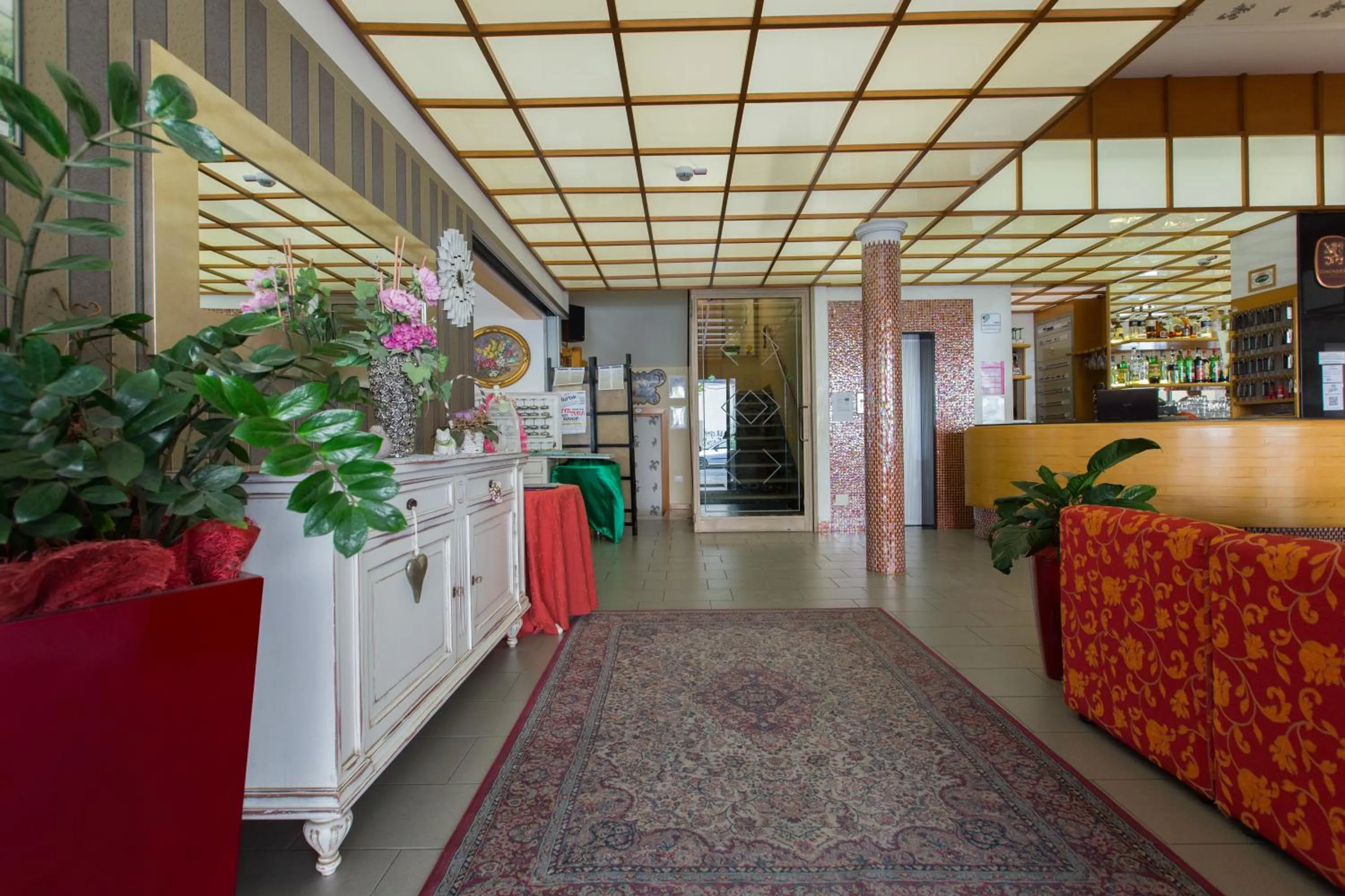 Lobby or reception in Hotel La Capinera