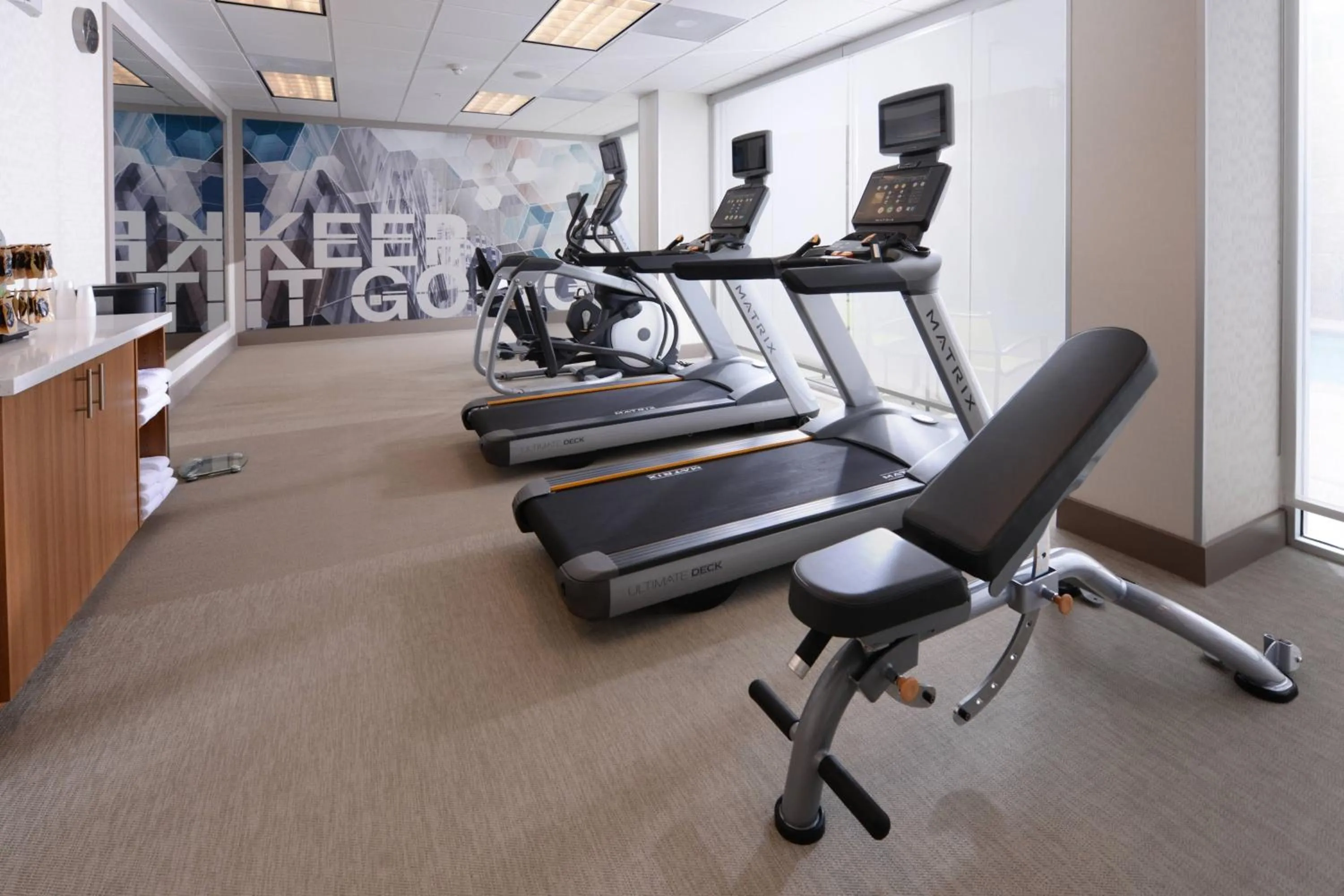 Fitness centre/facilities in SpringHill Suites by Marriott San Antonio Northwest at The RIM