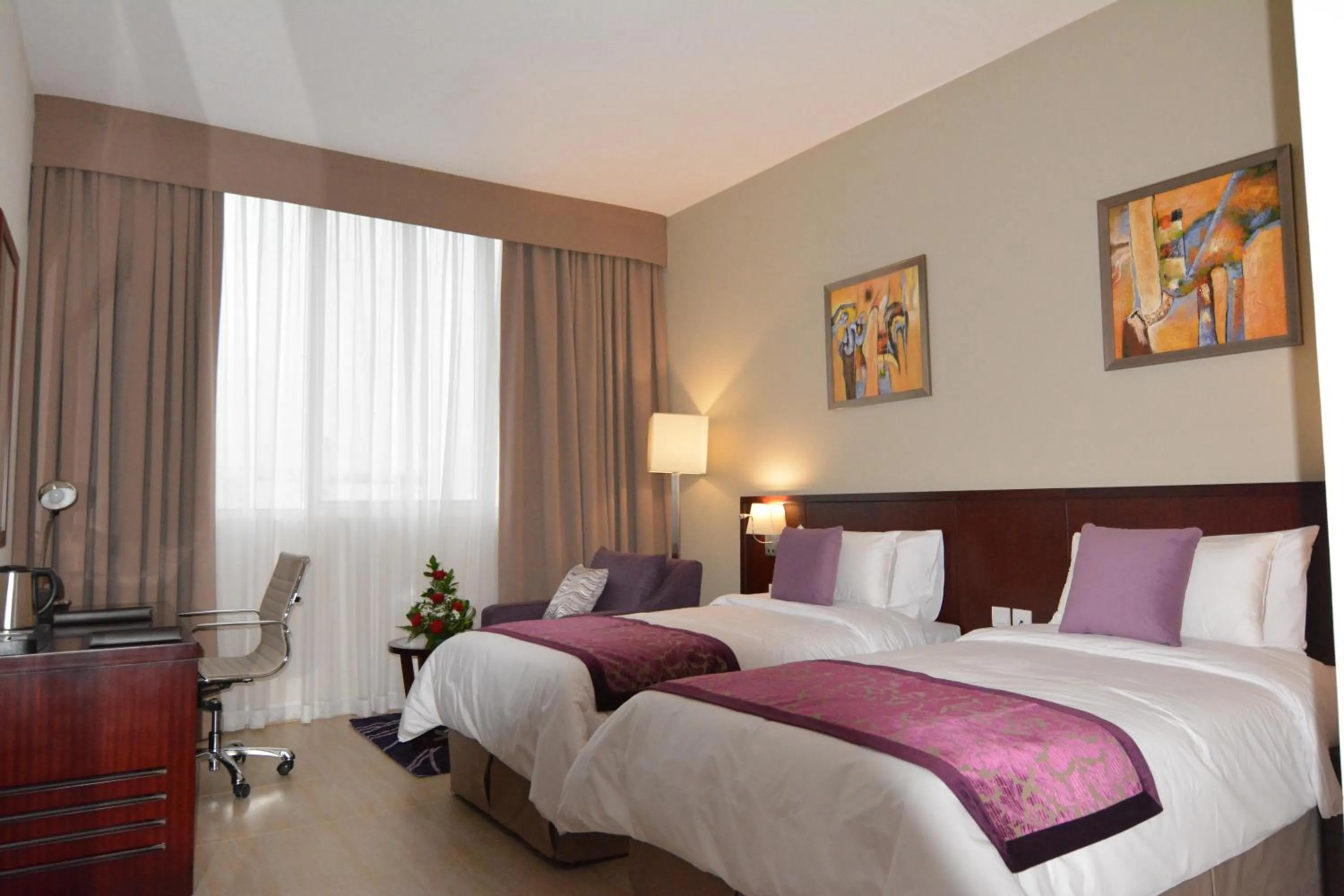 Bed in V Hotel Fujairah