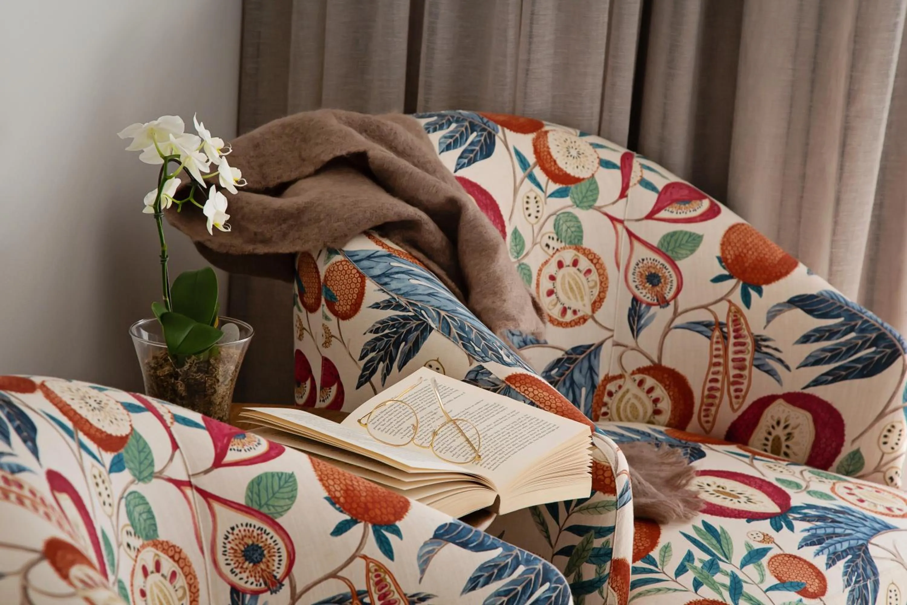 Seating area in La Petite Ferme