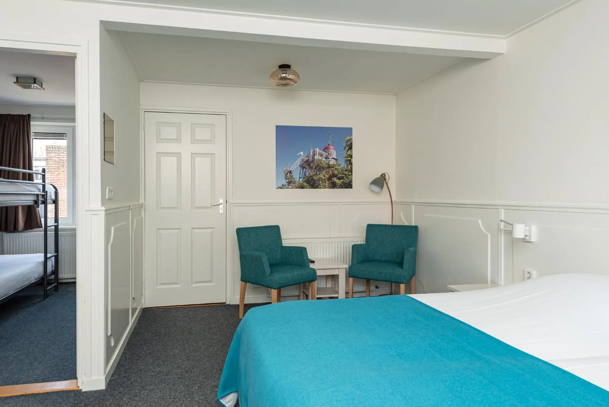 View (from property/room), Bed in Hotelletje de Veerman