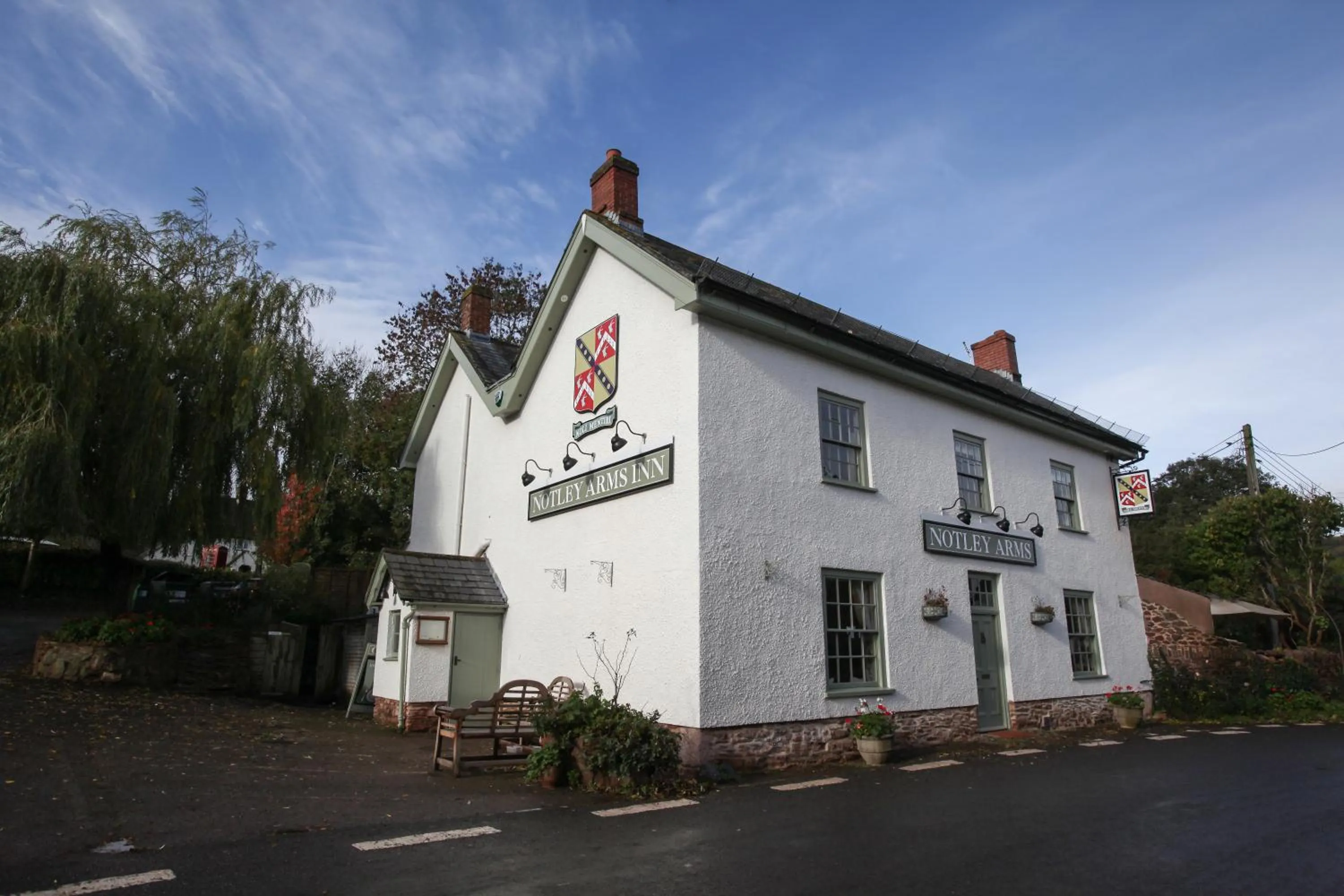 Facade/entrance in Notley Arms Inn Exmoor National Park