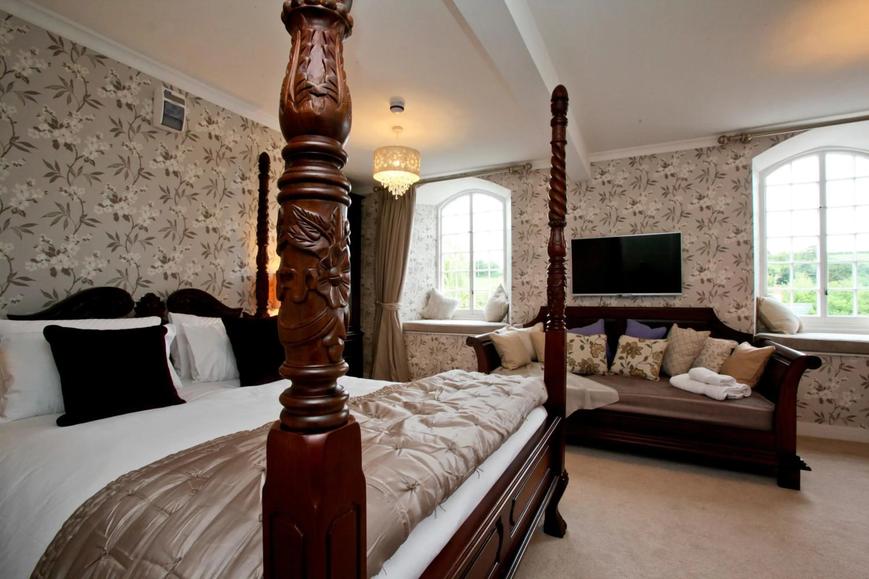 Bedroom, Bed in Notley Arms Inn Exmoor National Park
