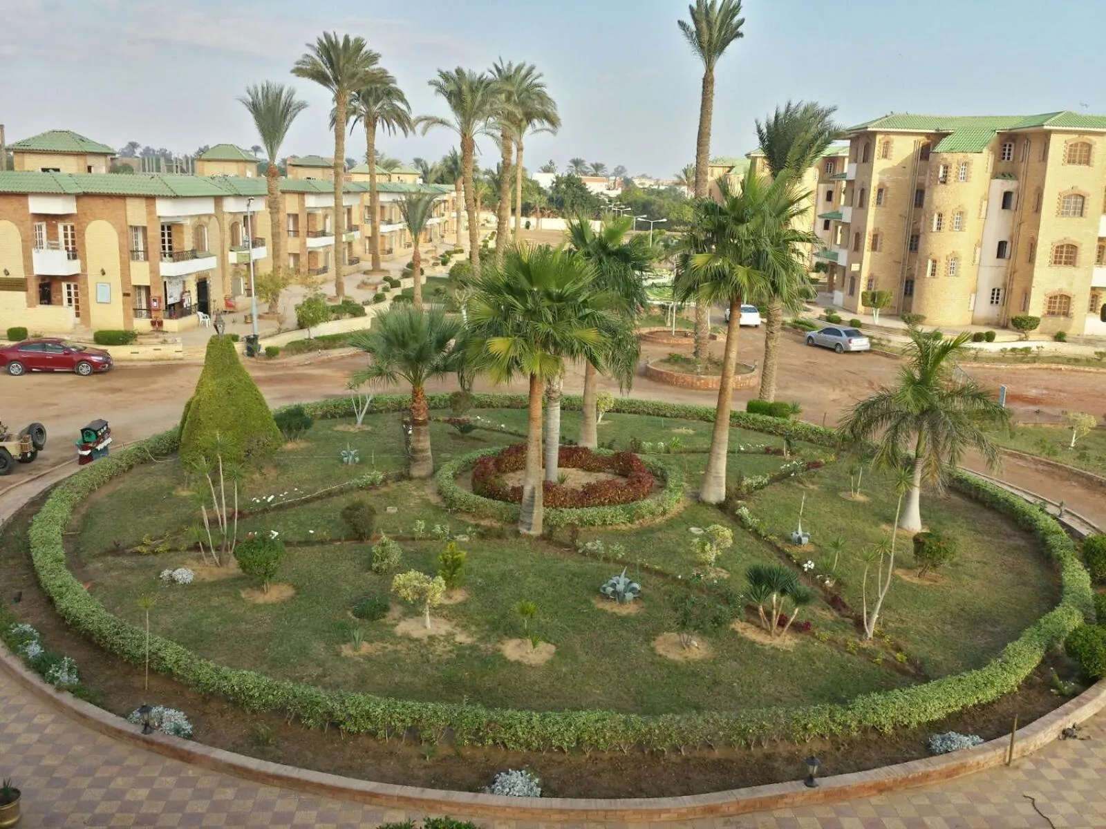 Garden view in Fanara Apartments Armed Forces