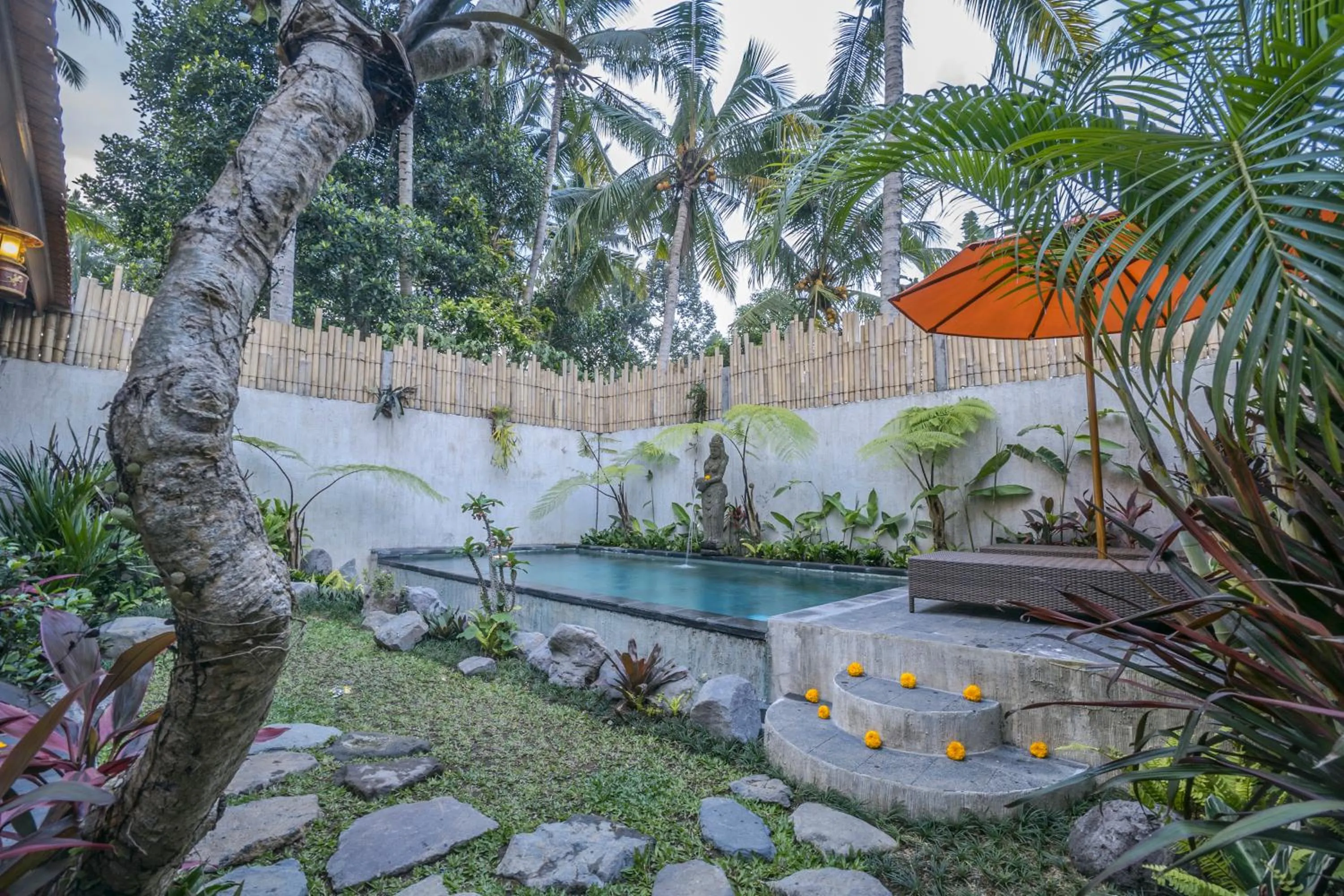 Garden view in The Forest Villa Ubud