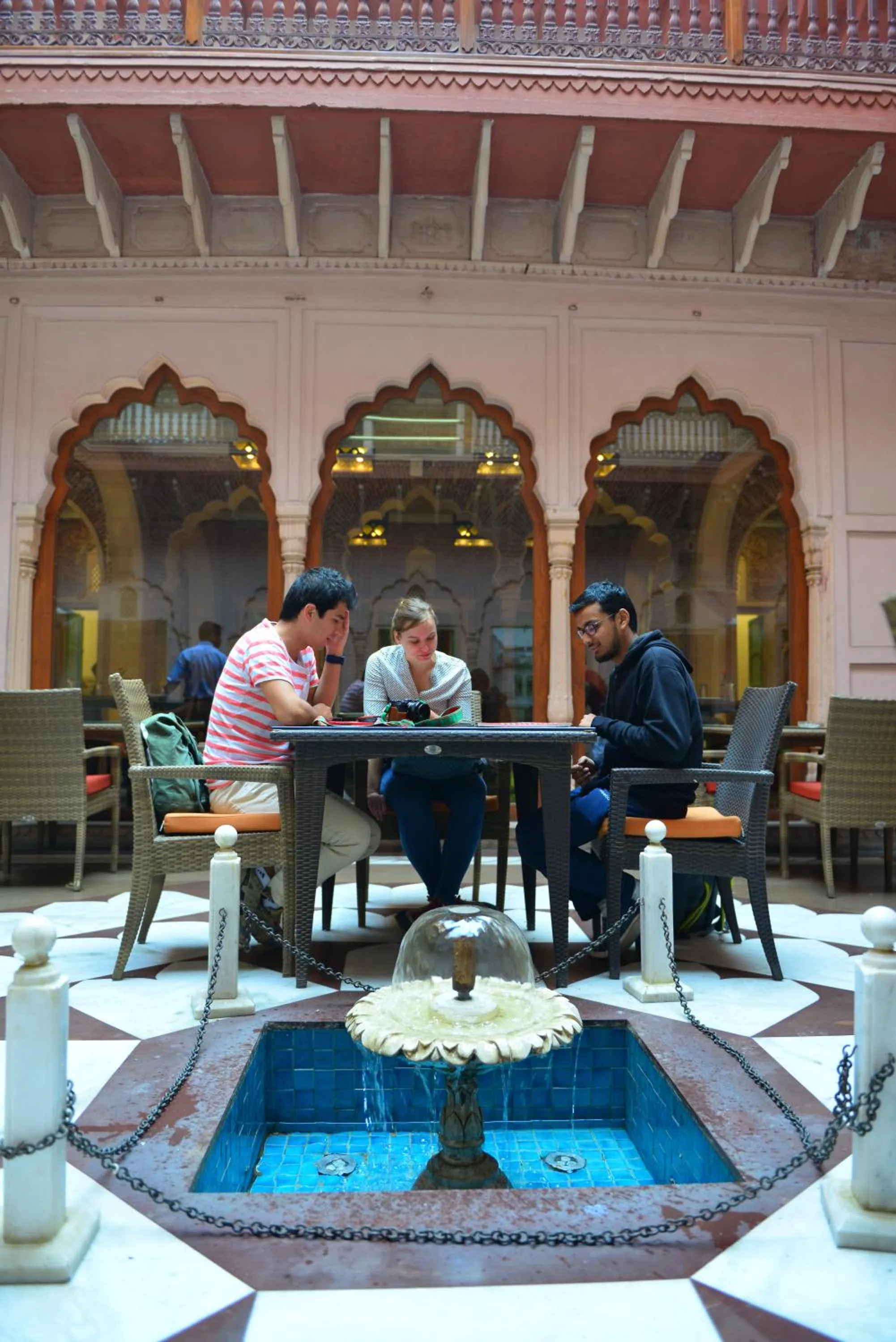 Balcony/Terrace in Haveli Dharampura & Golden Haveli- UNESCO awarded Boutique Heritage Hotel