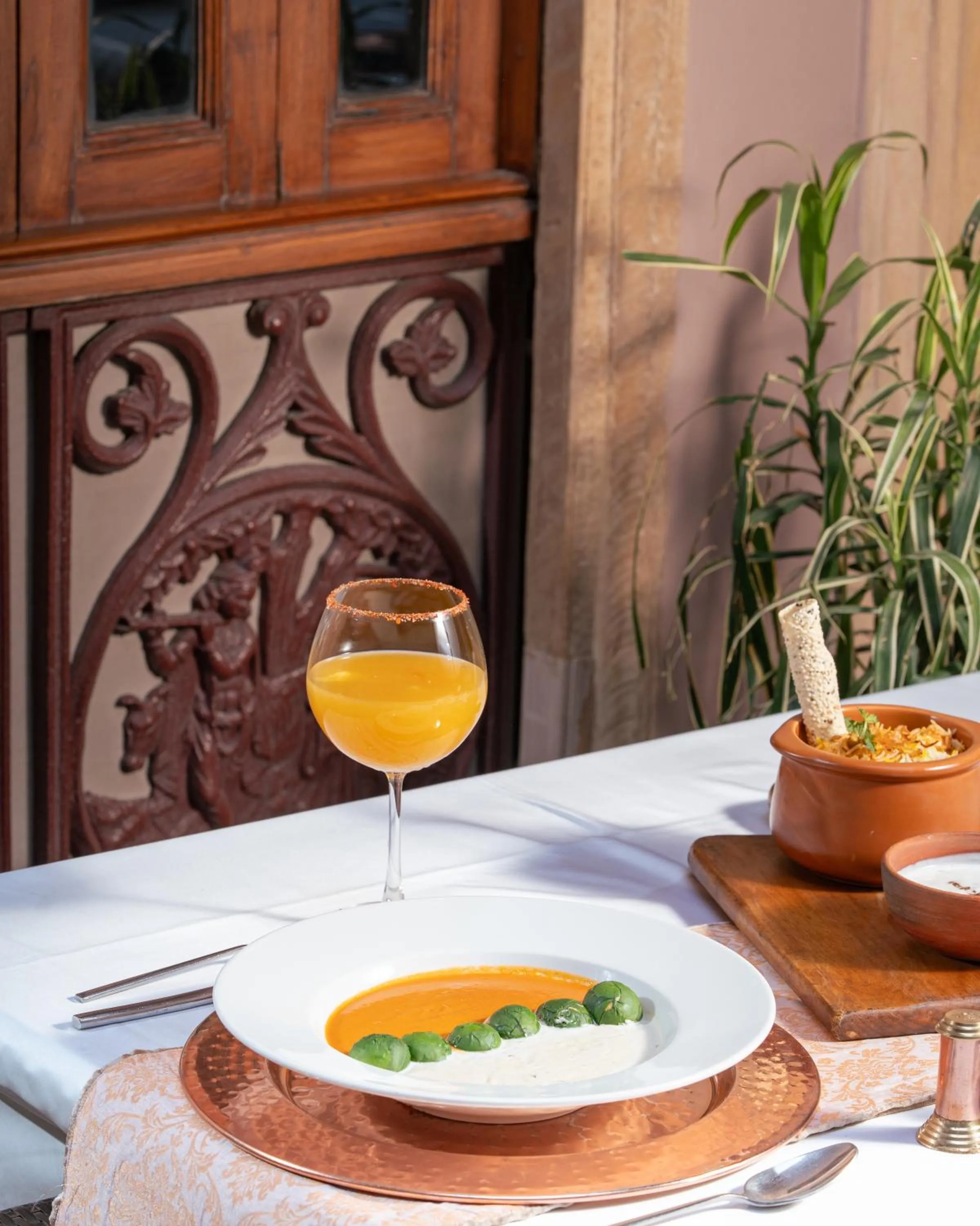 Food and drinks in Haveli Dharampura & Golden Haveli- UNESCO awarded Boutique Heritage Hotel