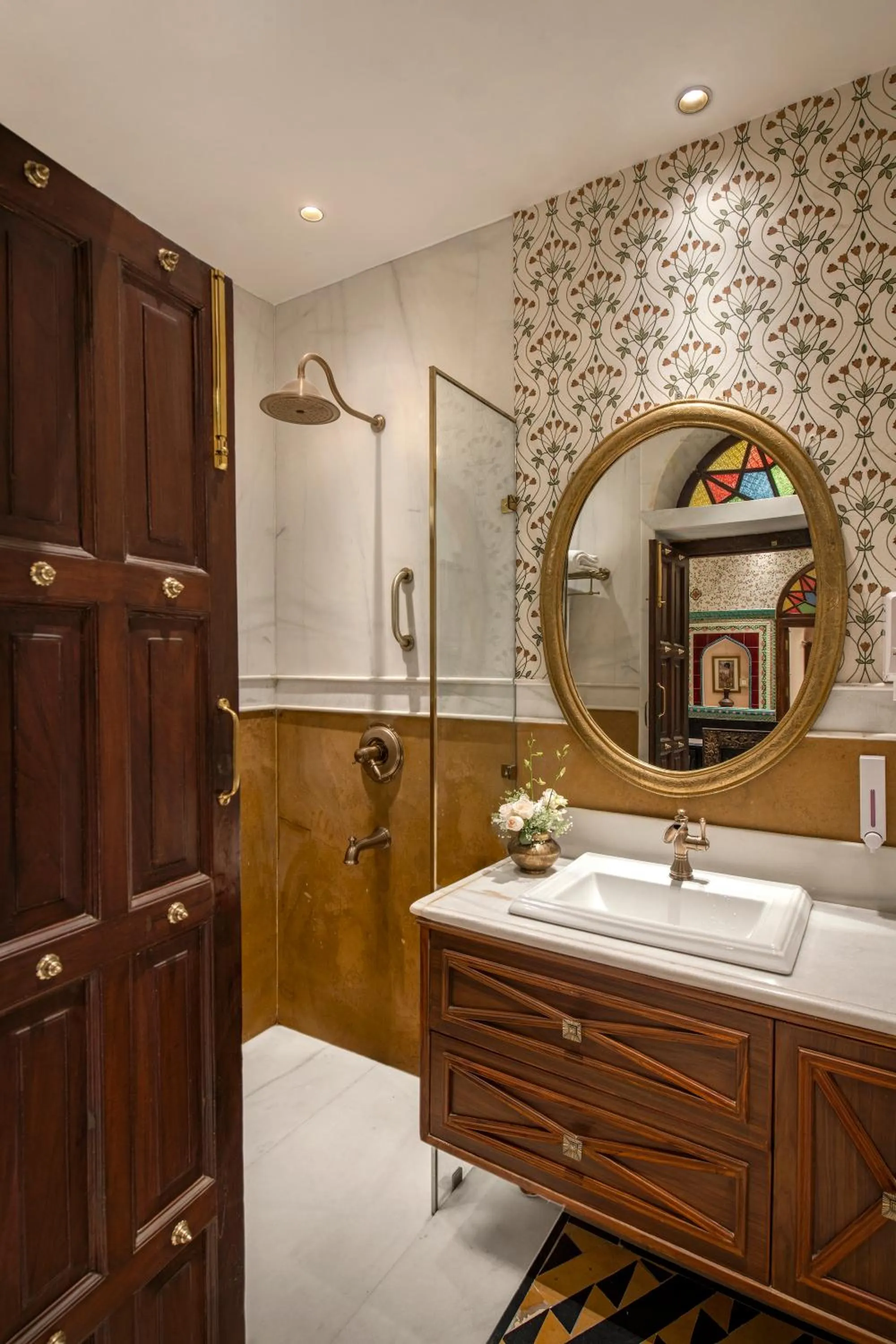 Bathroom in Haveli Dharampura & Golden Haveli- UNESCO awarded Boutique Heritage Hotel