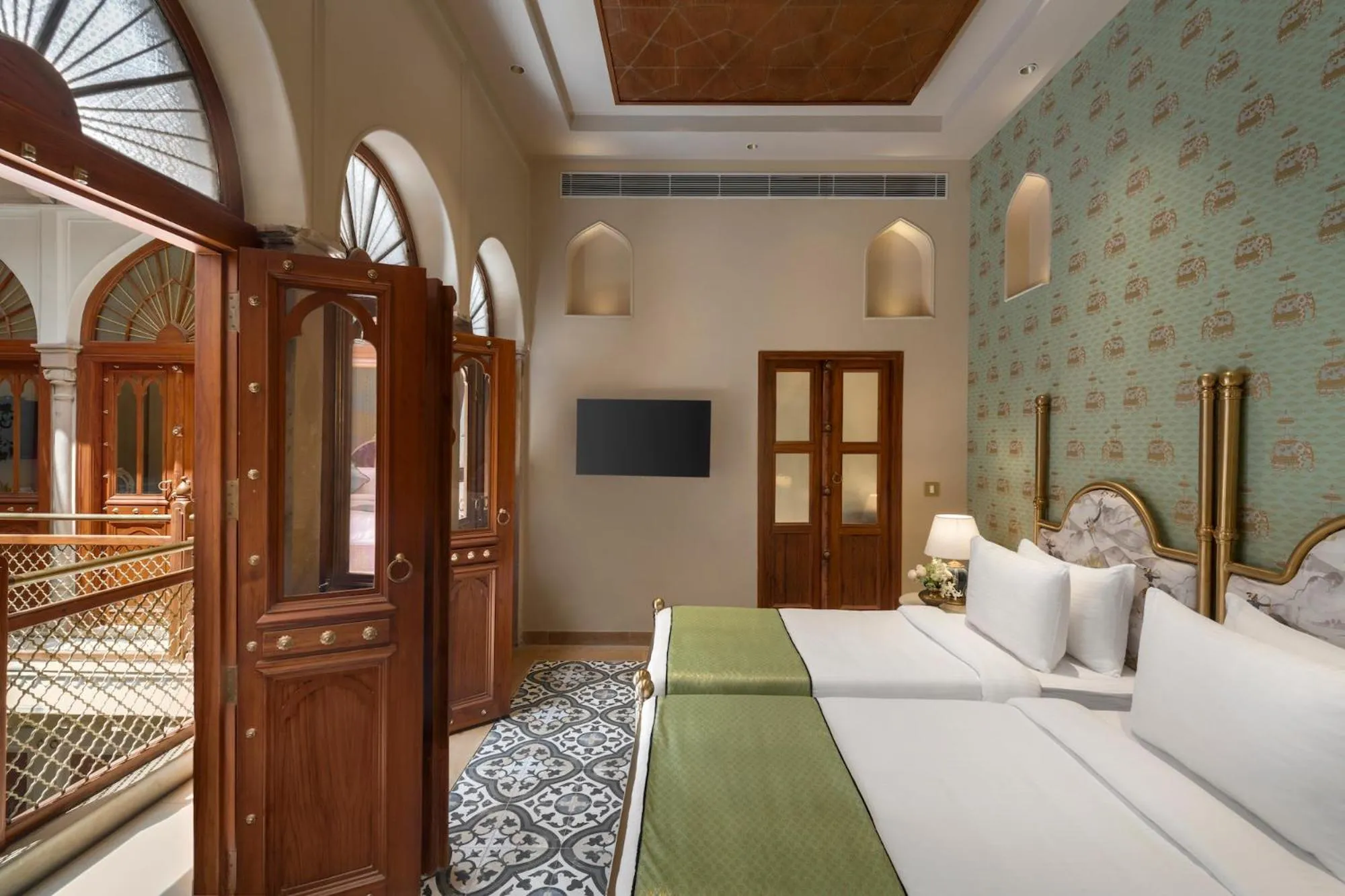 Bedroom, Bed in Haveli Dharampura & Golden Haveli- UNESCO awarded Boutique Heritage Hotel