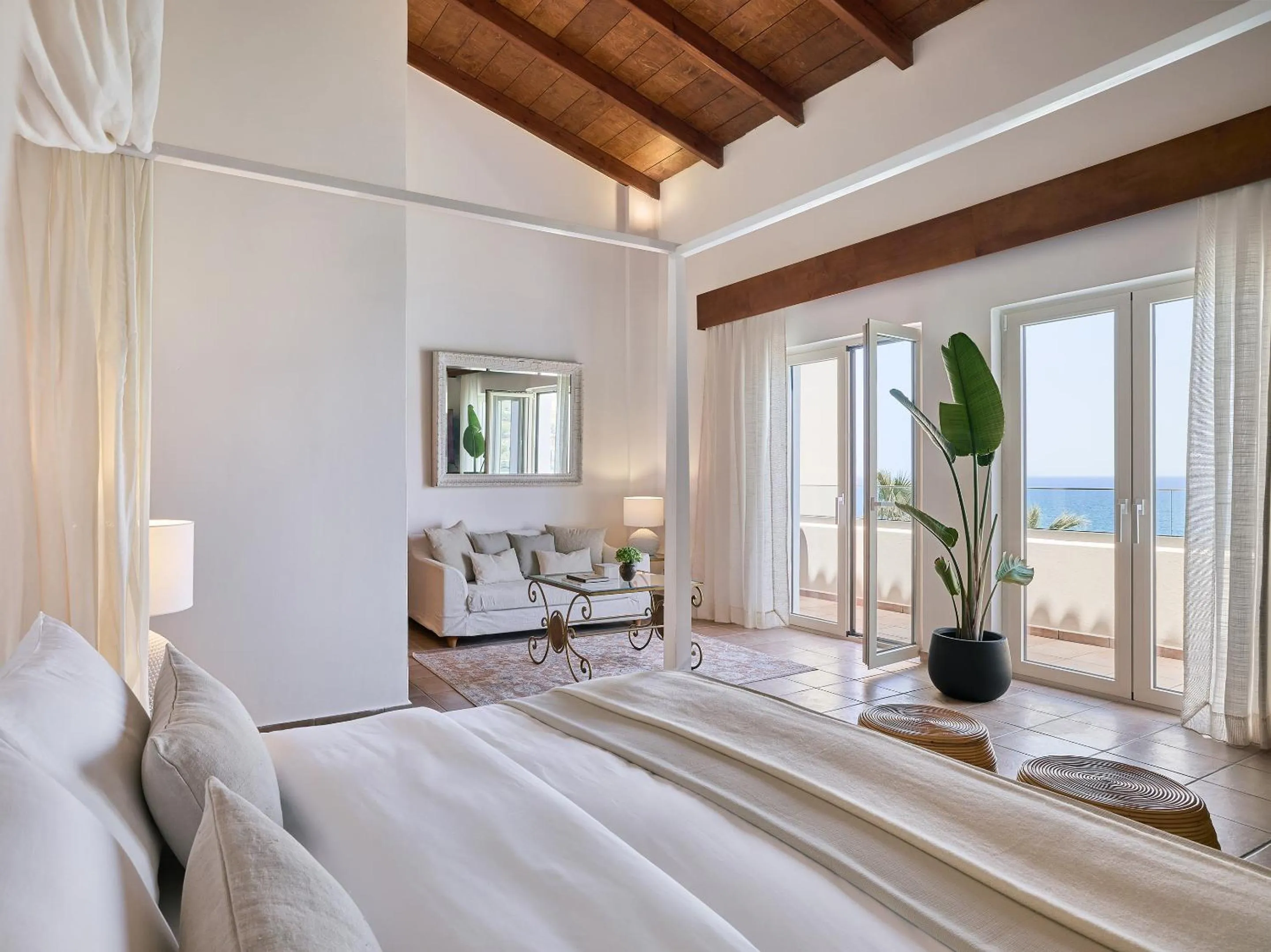 Bedroom, Bed in Grecotel Marine Palace & Aqua Park