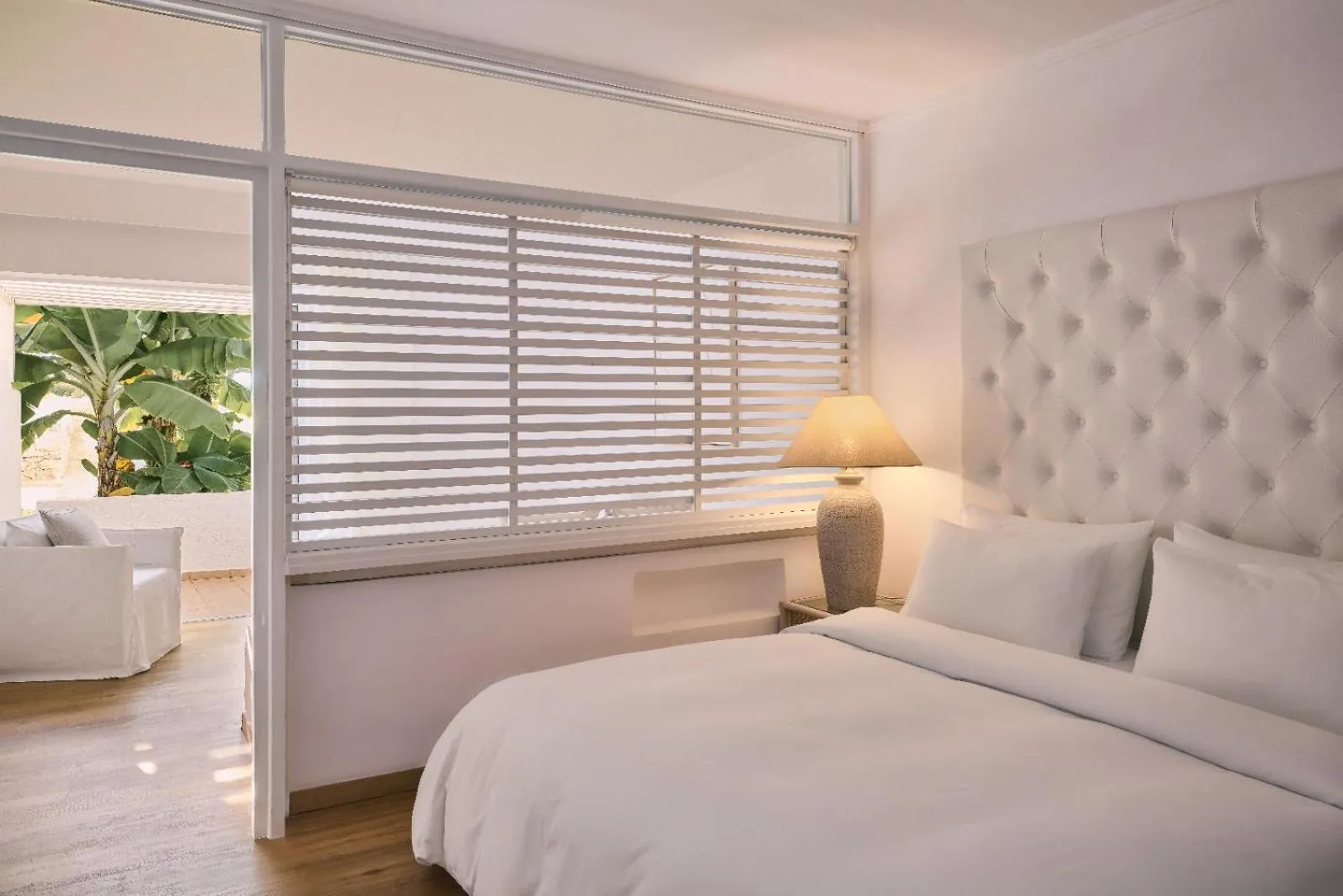 Bedroom, Bed in Grecotel LUXME White