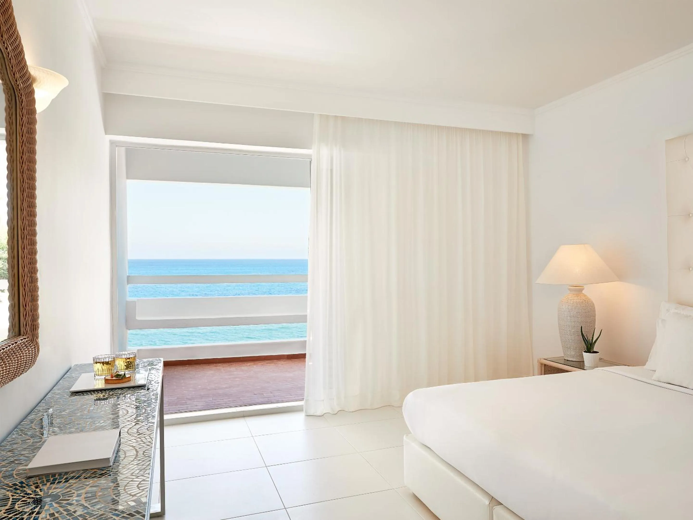 Bedroom, Bed in Grecotel LUXME White