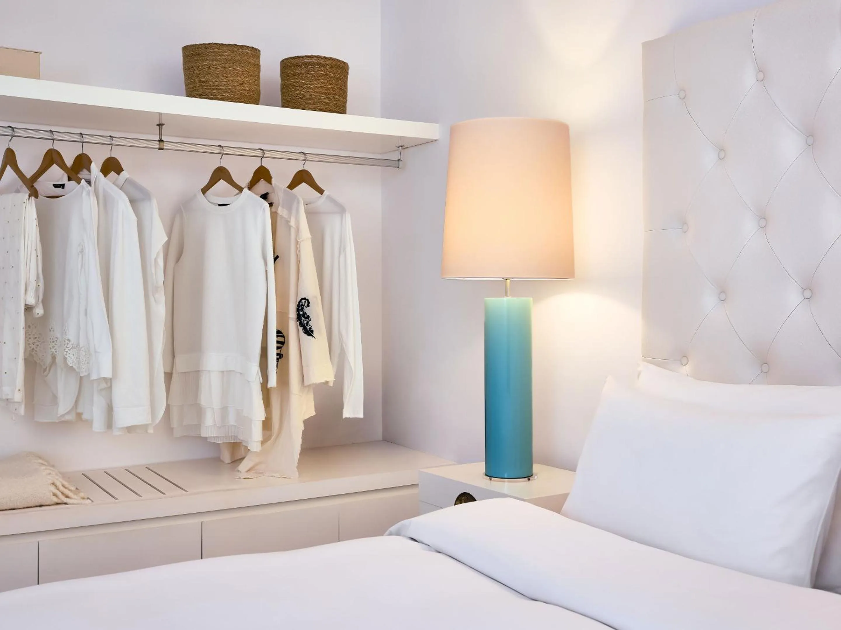 Bedroom, Bed in Grecotel LUXME White