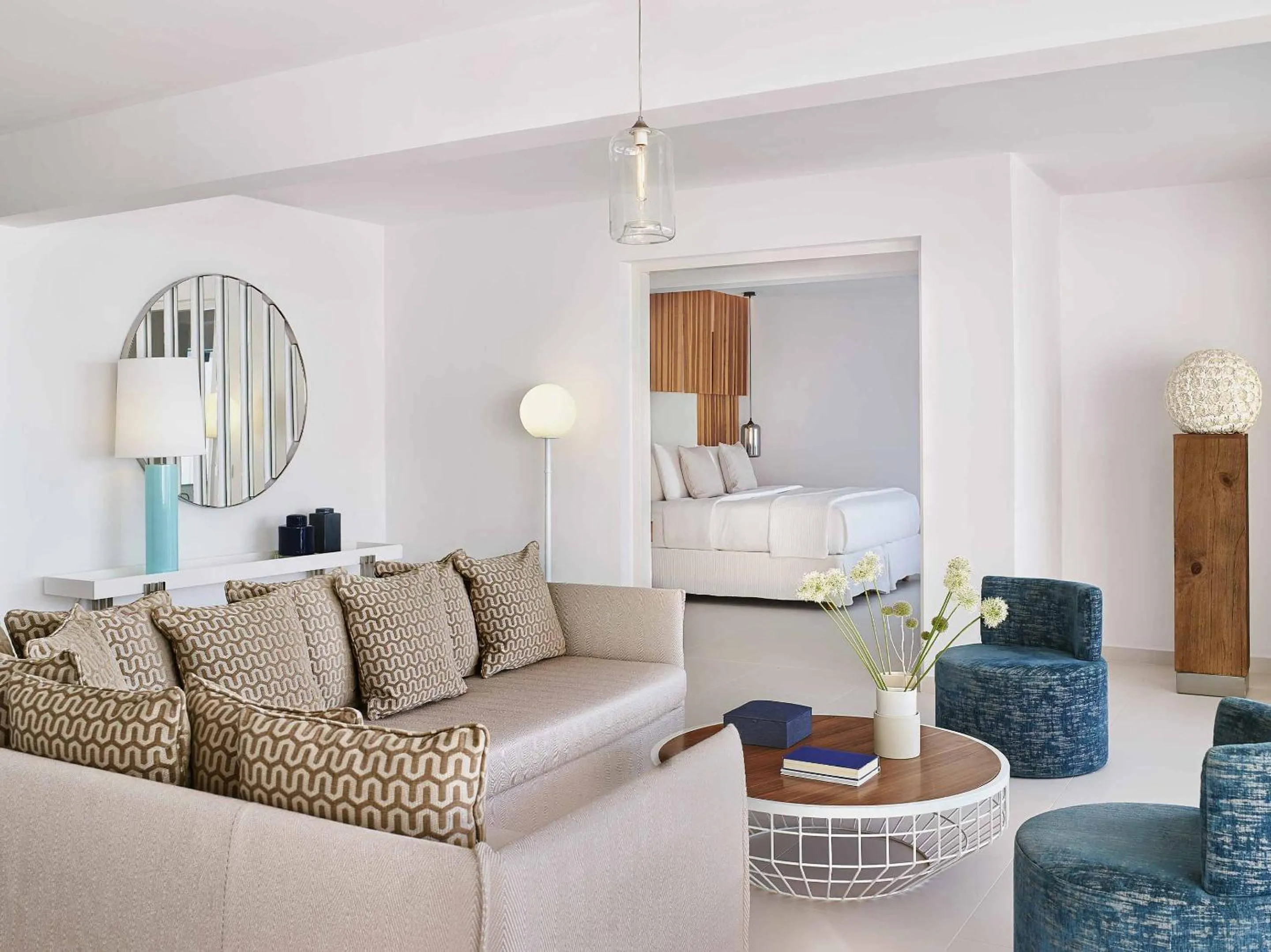 Living room in Grecotel LUXME White