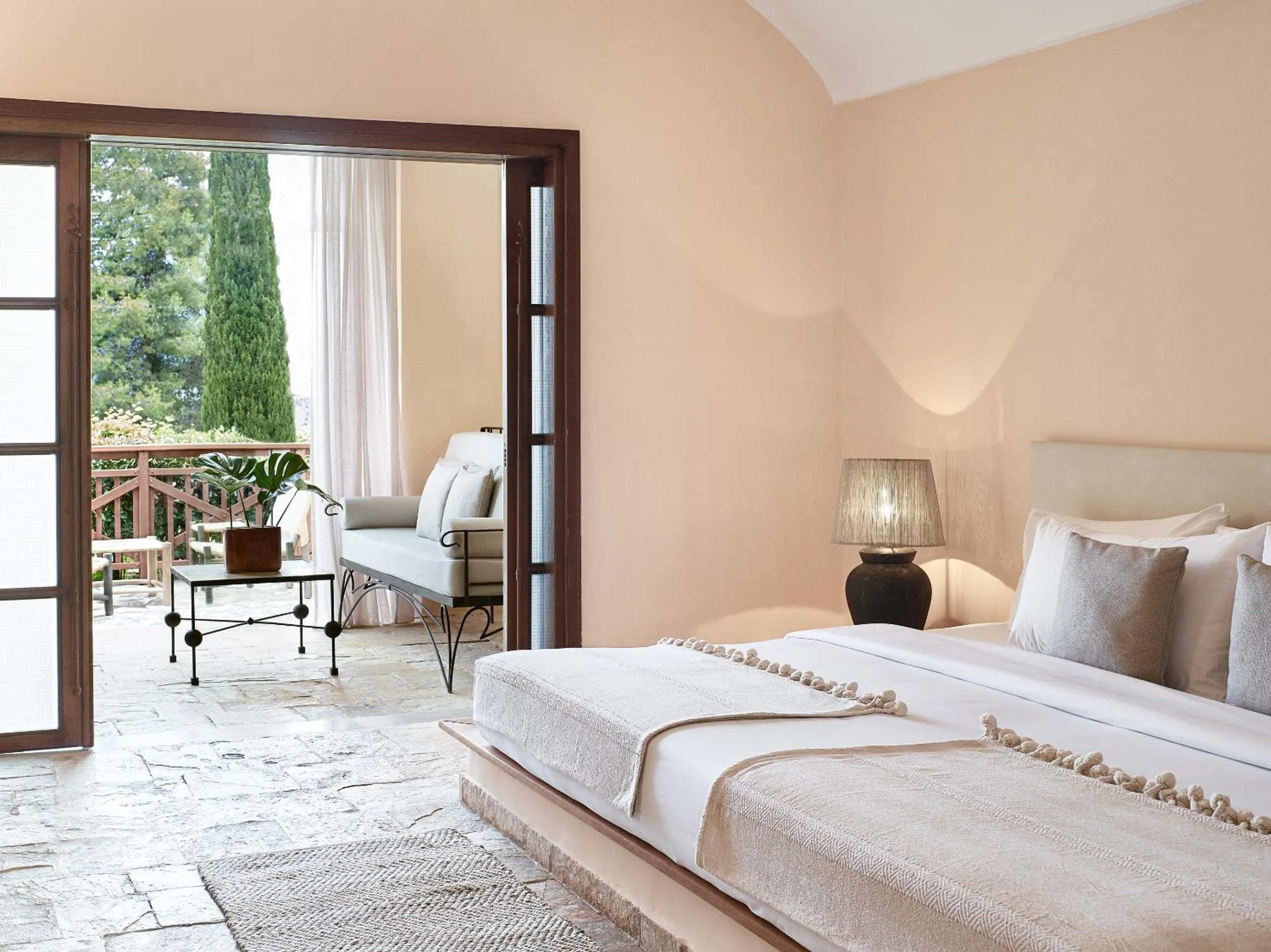 Photo of the whole room, Bed in Grecotel LUXME Daphnila Bay